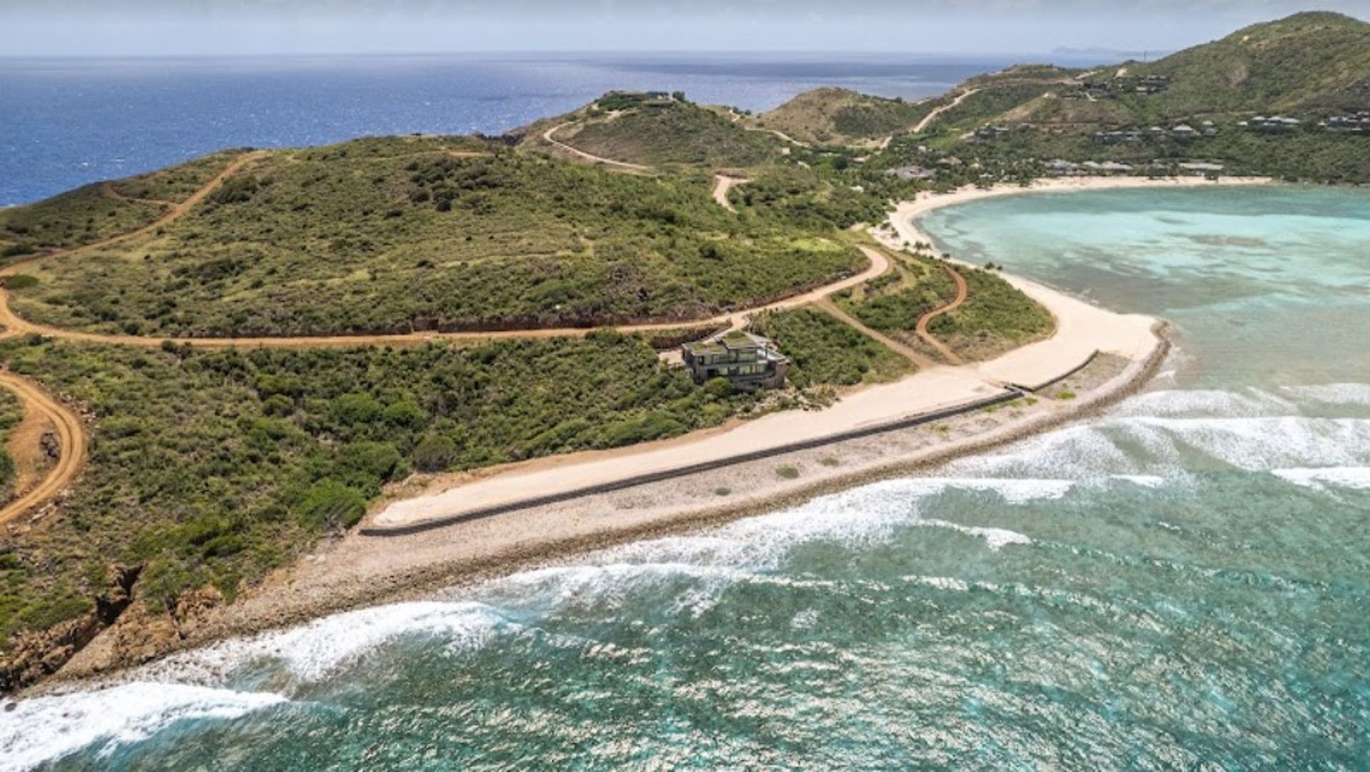 Tierra en bahía de coral, Islas Virgenes 11176794