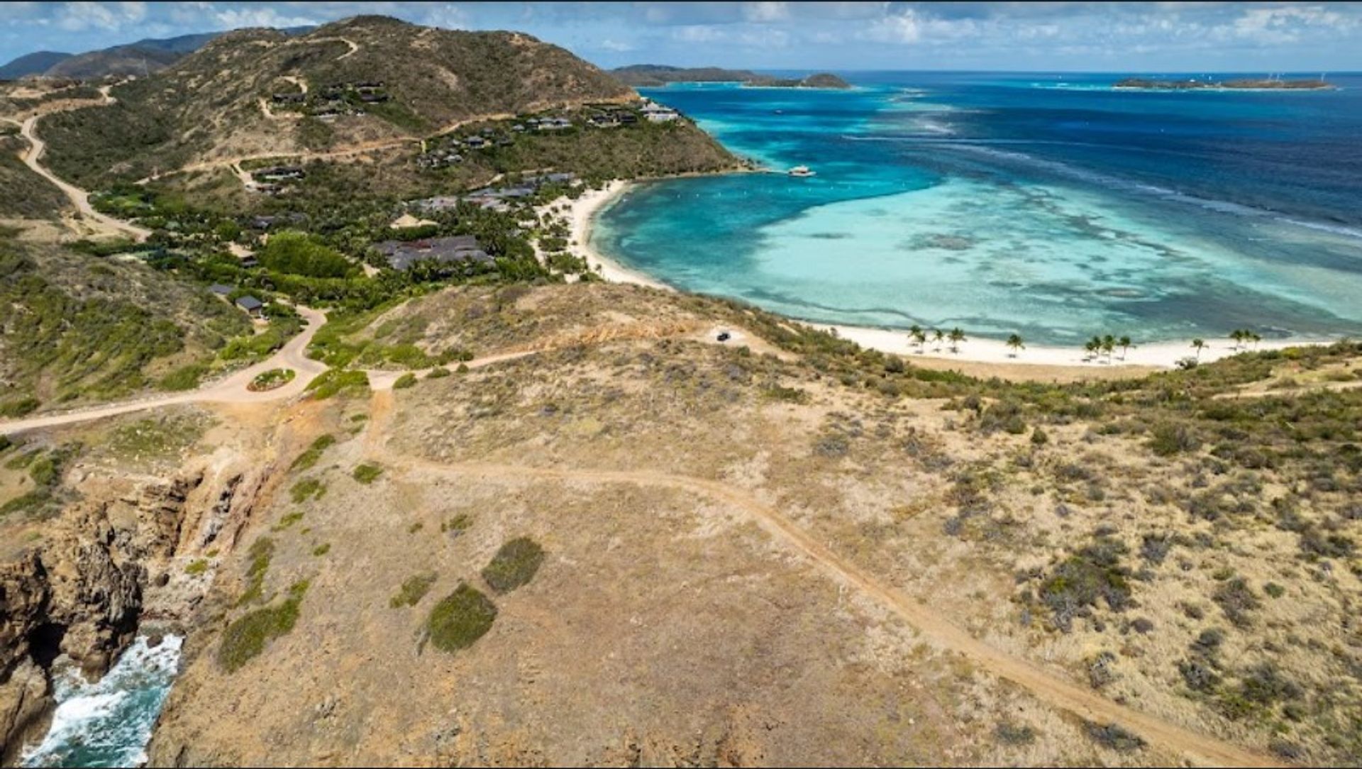 Tierra en bahía de coral, Islas Virgenes 11176799