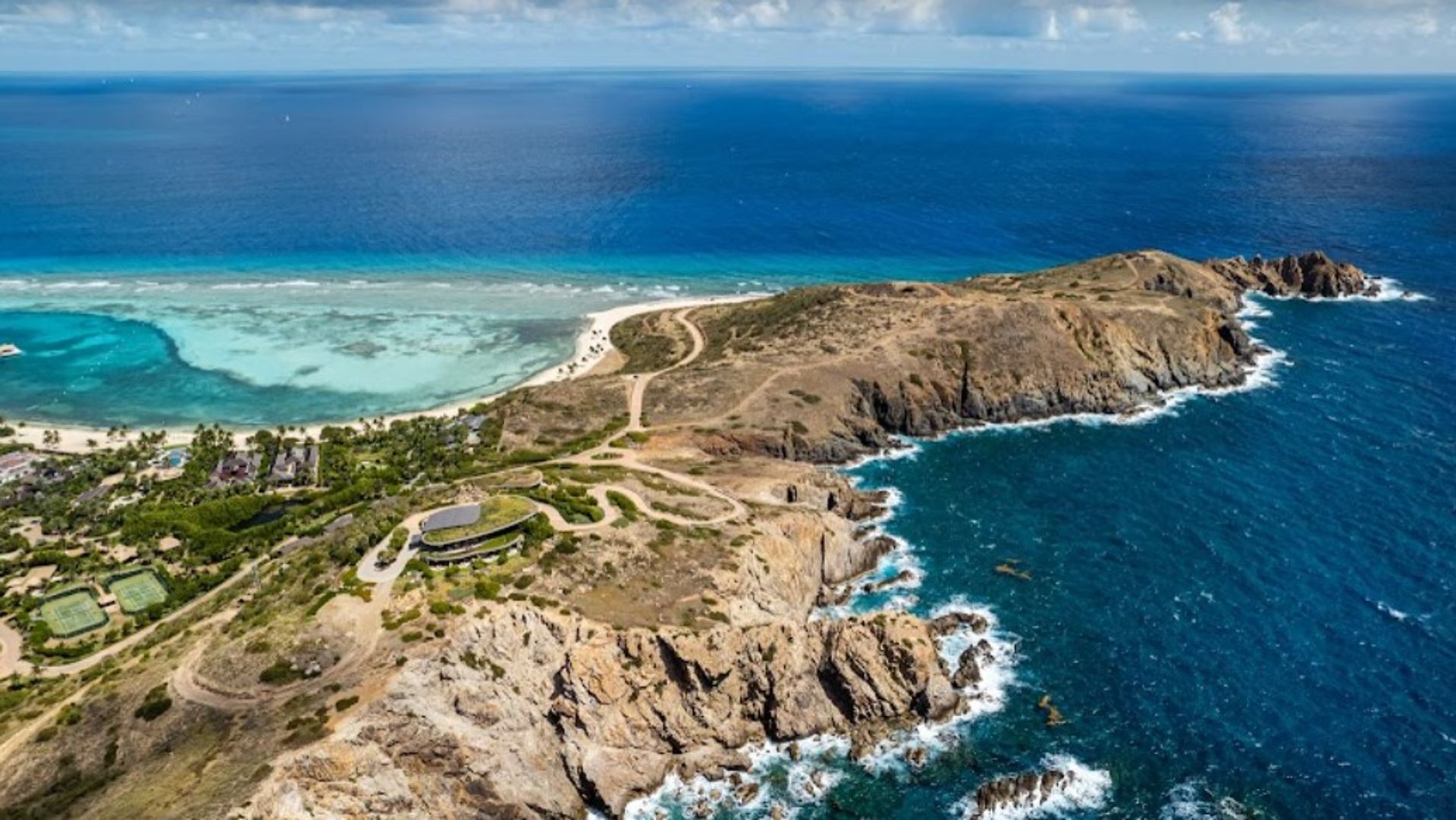 Tierra en bahía de coral, Islas Virgenes 11176799