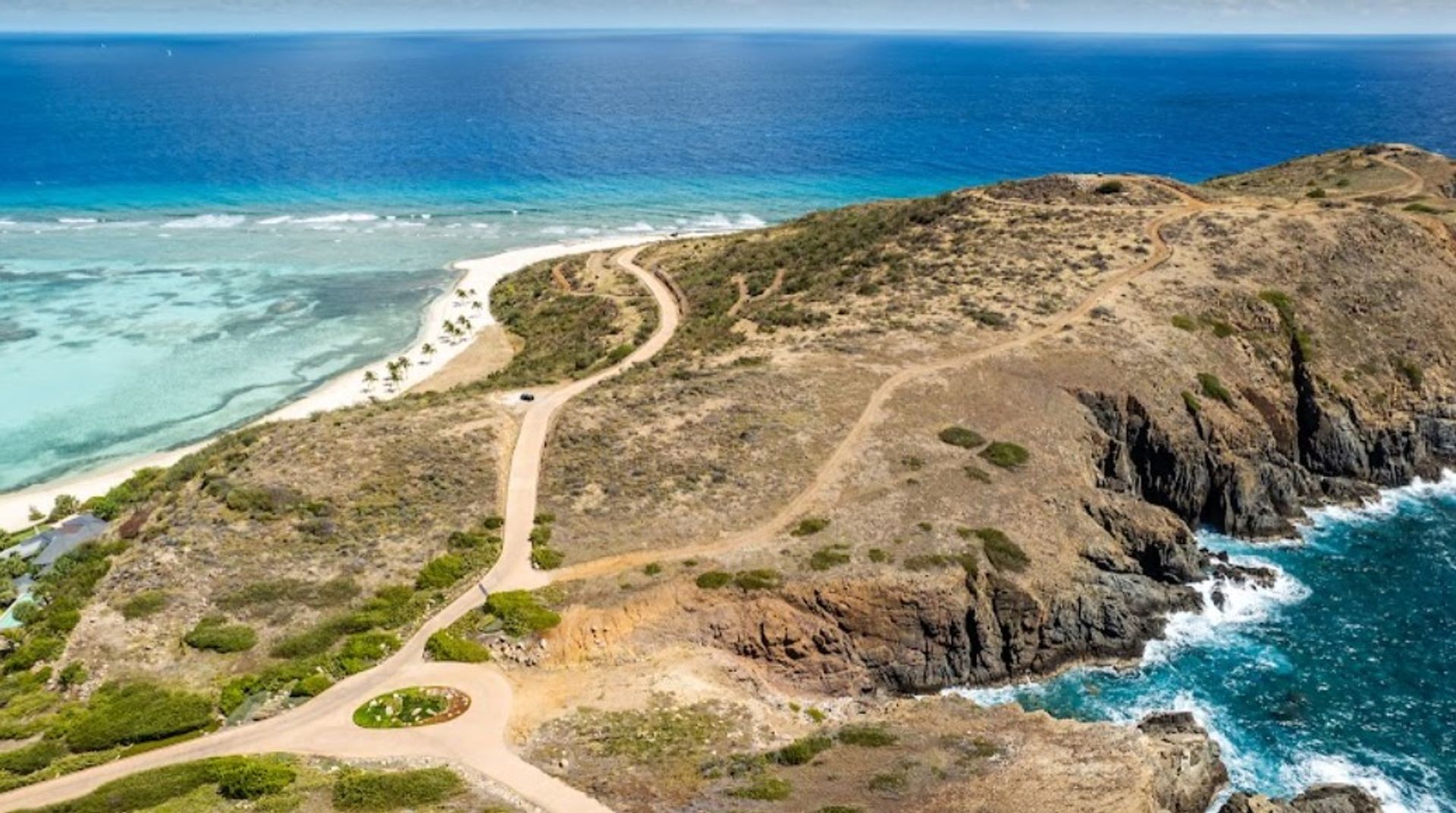 Tierra en bahía de coral, Islas Virgenes 11176799