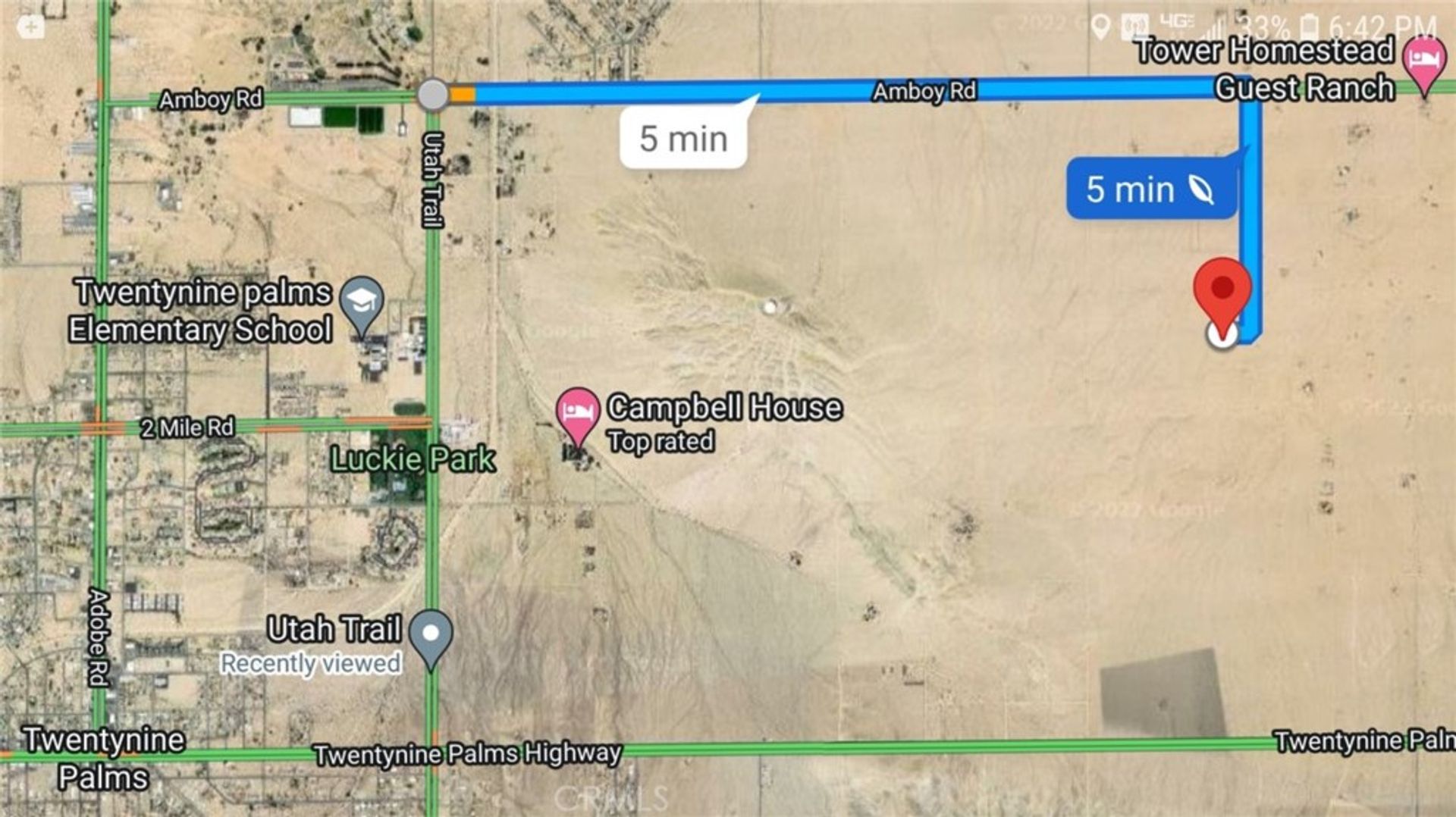 Земельные участки в Twentynine Palms, California 11177310