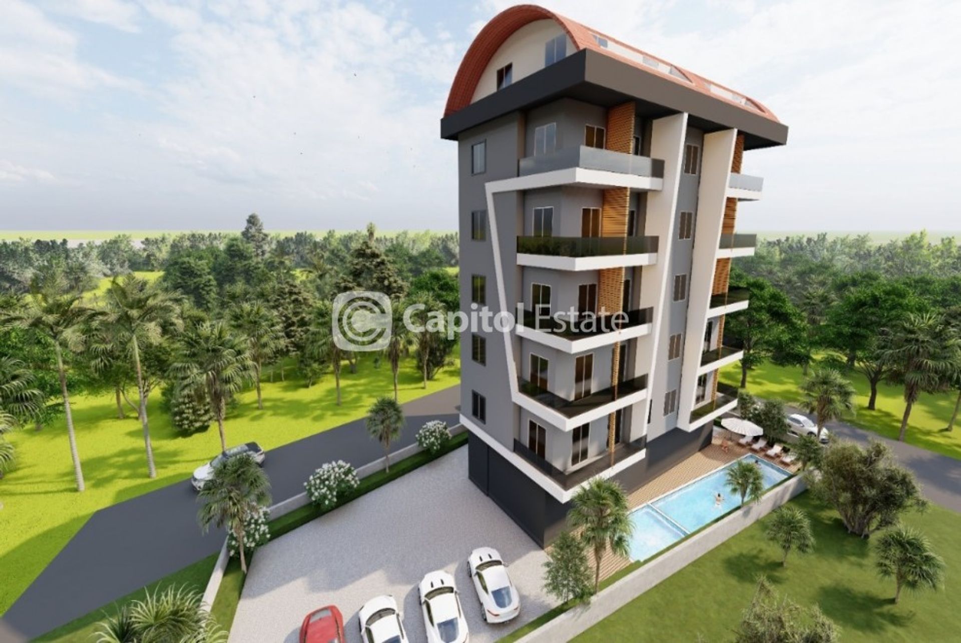 Condominium in Avsallar, Antalya 11180634