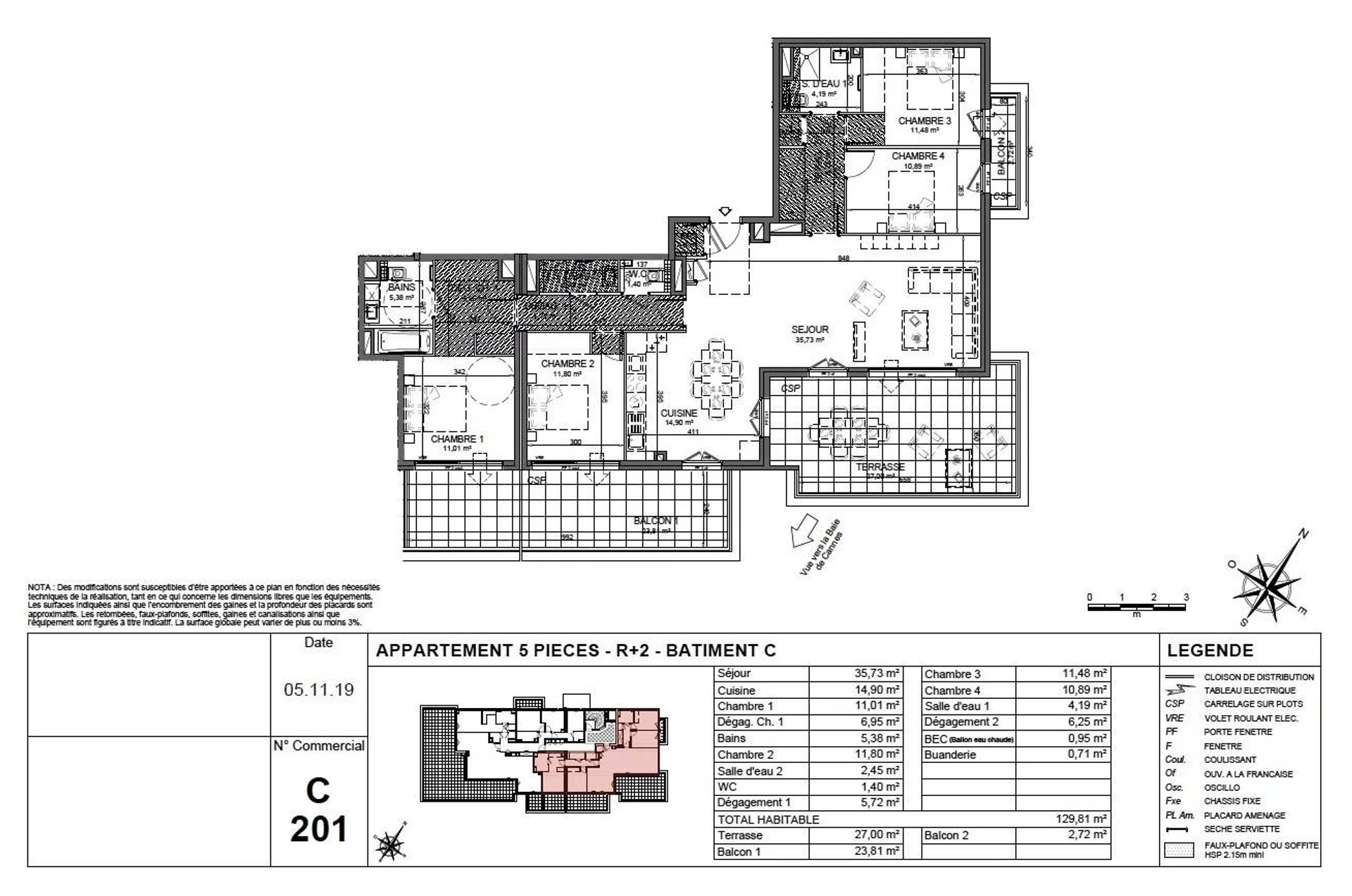 Kondominium dalam Cannes, Provence-Alpes-Côte d'Azur 11189596