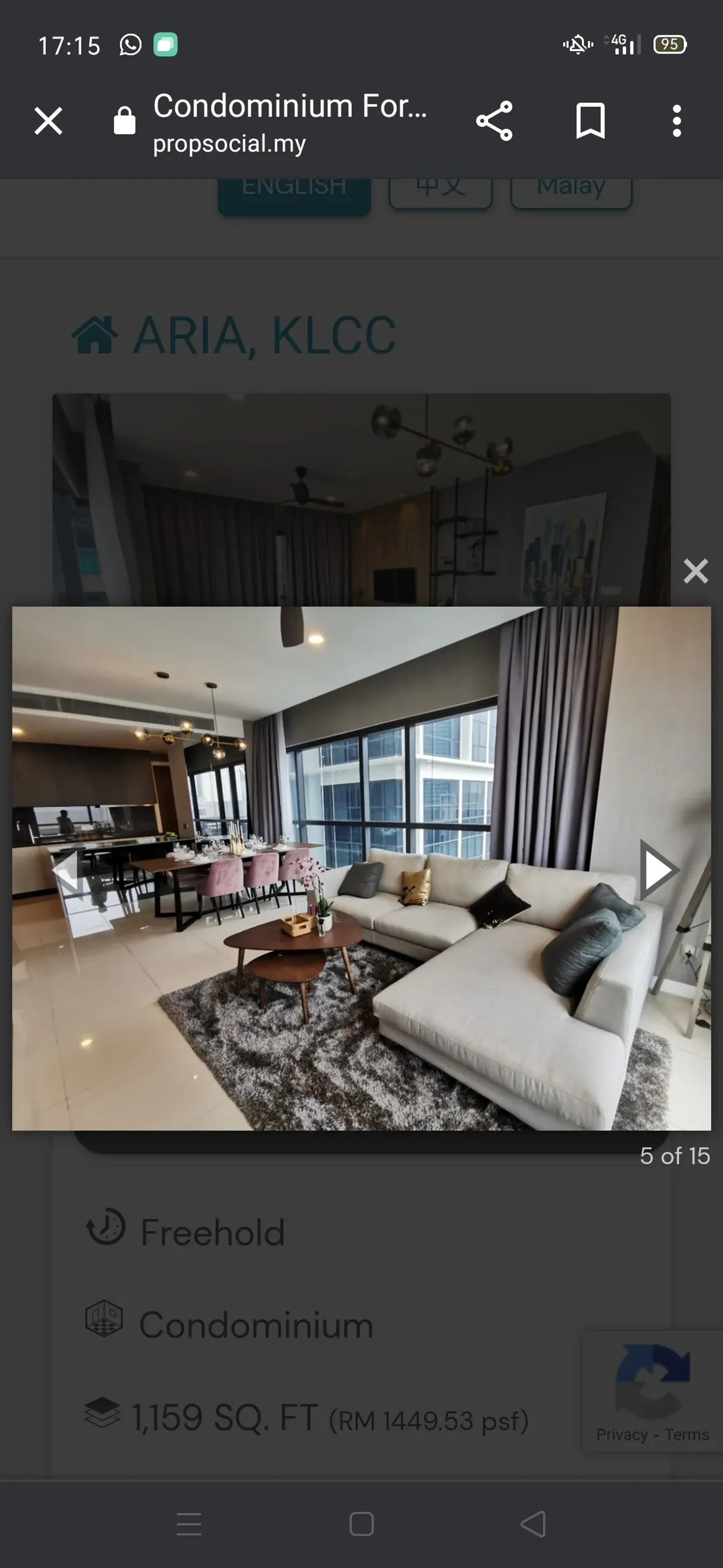 Condominio nel Kampong Pandan Dalam, 213 Jalan Tun Razak 11193081