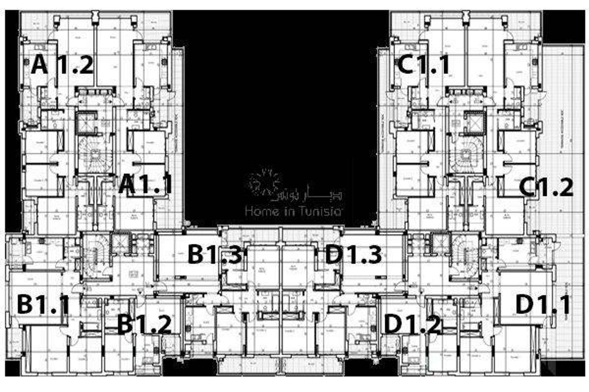 Кондоминиум в Raoued, Gouvernorat de l'Ariana 11243691