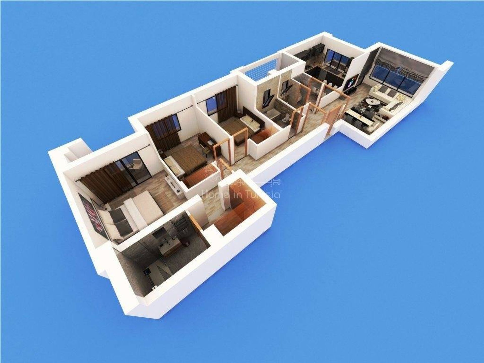 Condominio nel Borj Cédria, Tunisia, Nabeul 11317096