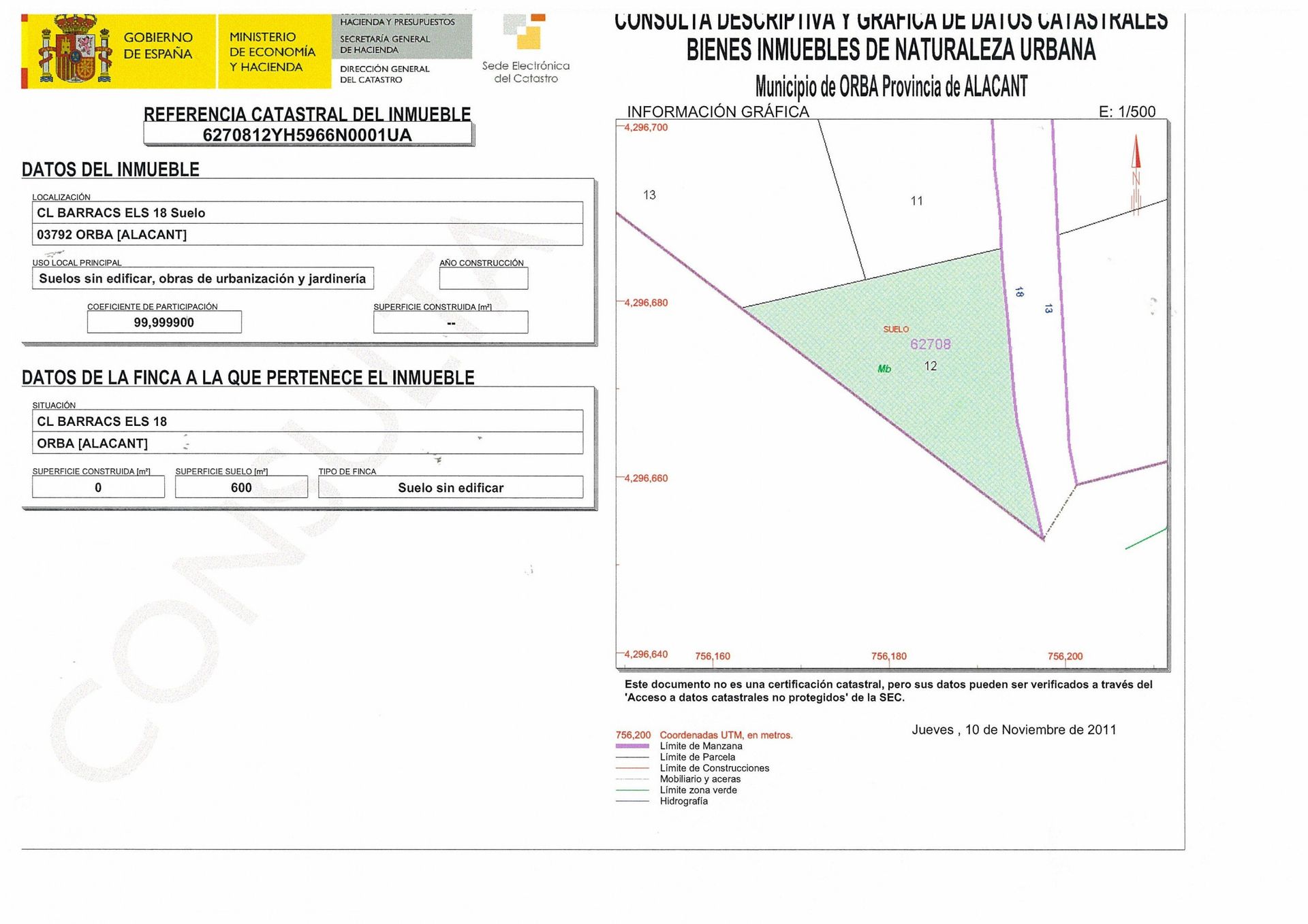 Tierra en Gata de Gorgos, Comunidad Valenciana 11342901