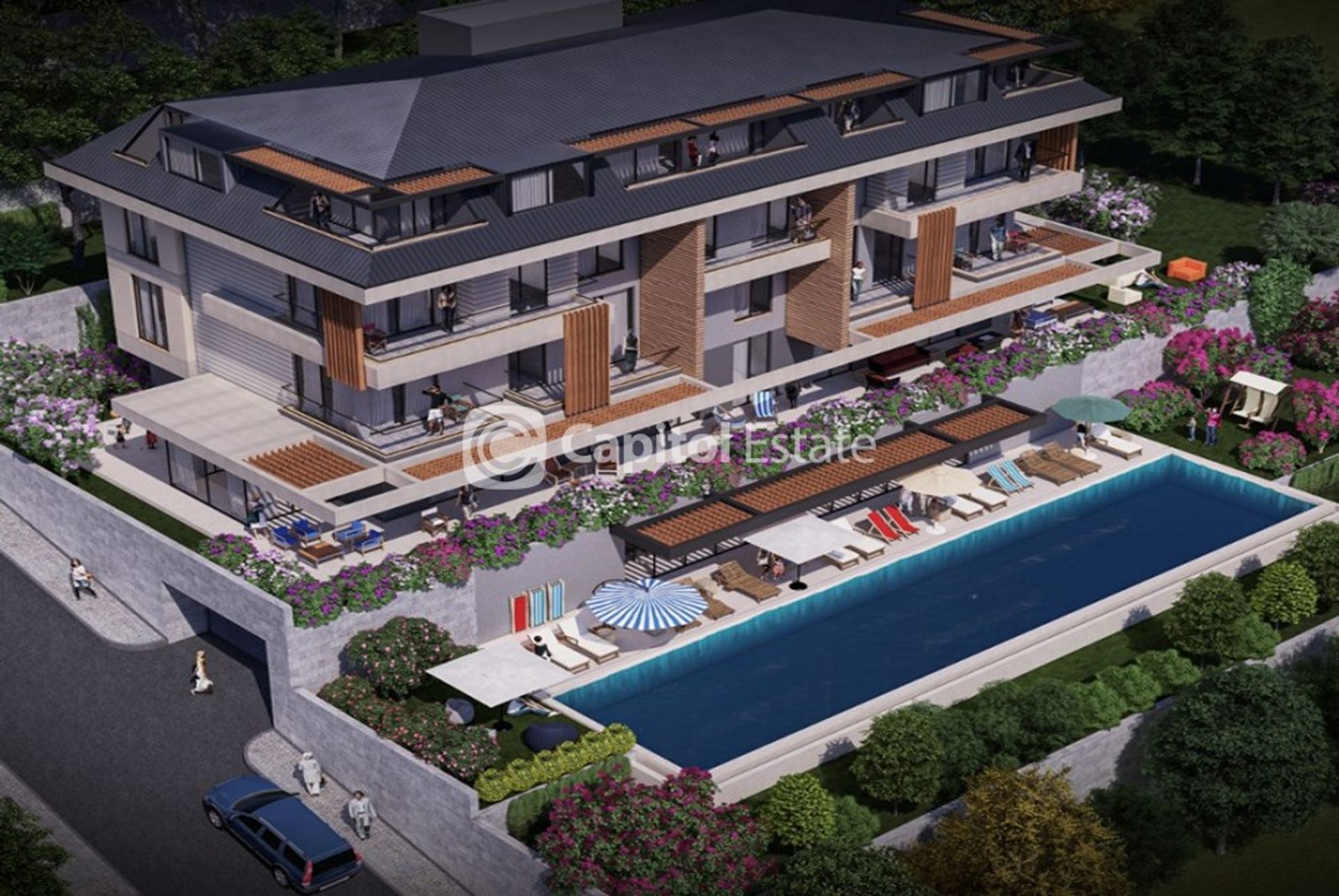 Condominium in Alanya, Antalya 11393387