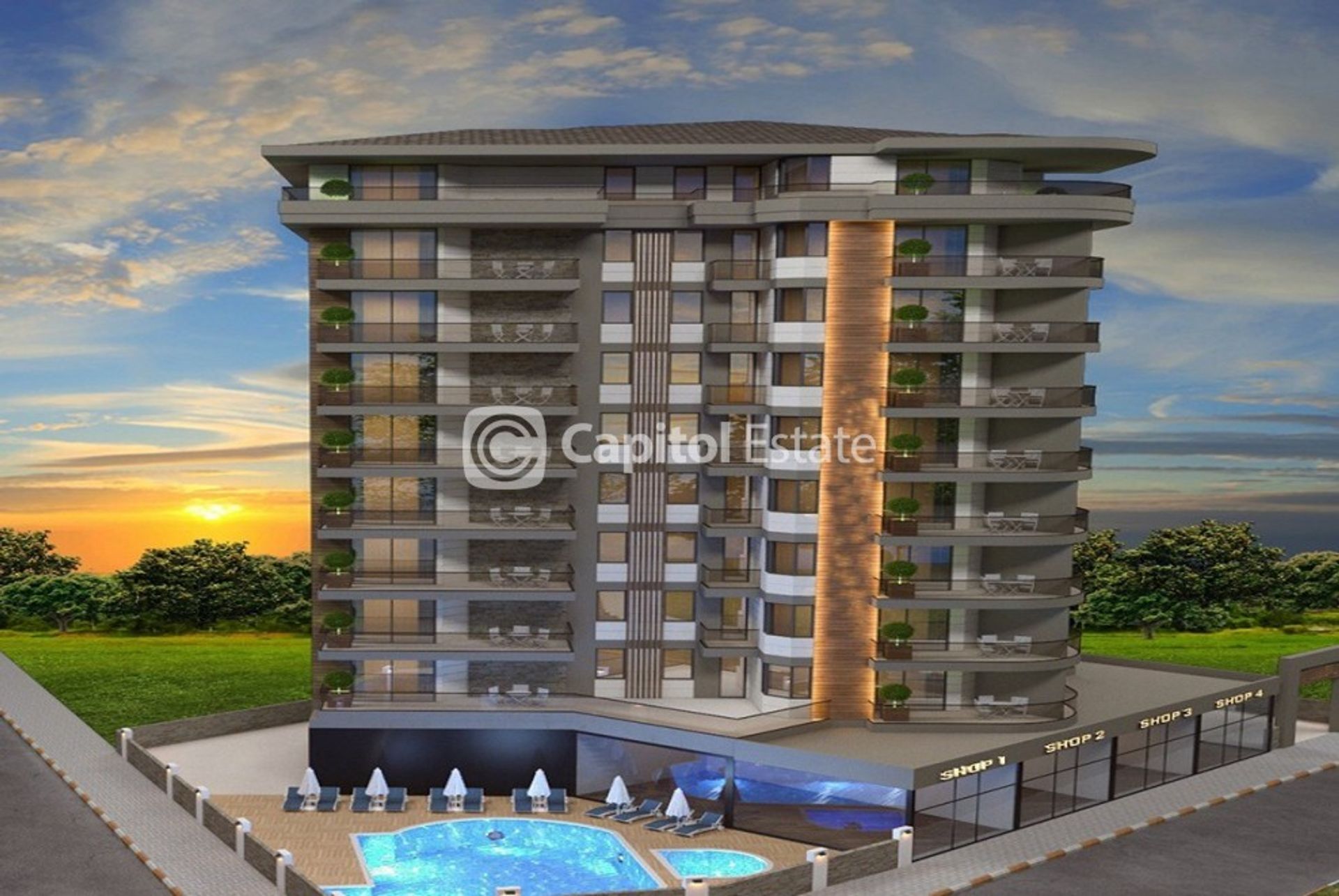 Condominium in Alanya, Antalya 11393406