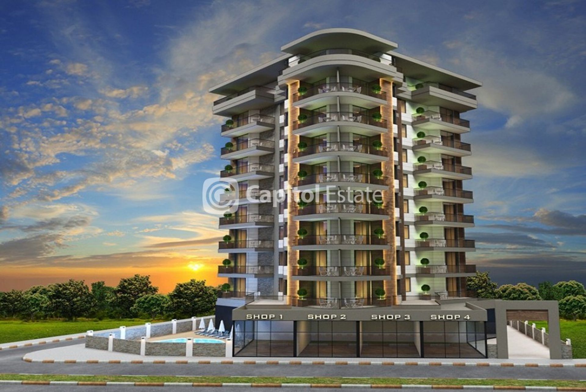 Condominio en Alanya, Antalya 11393406