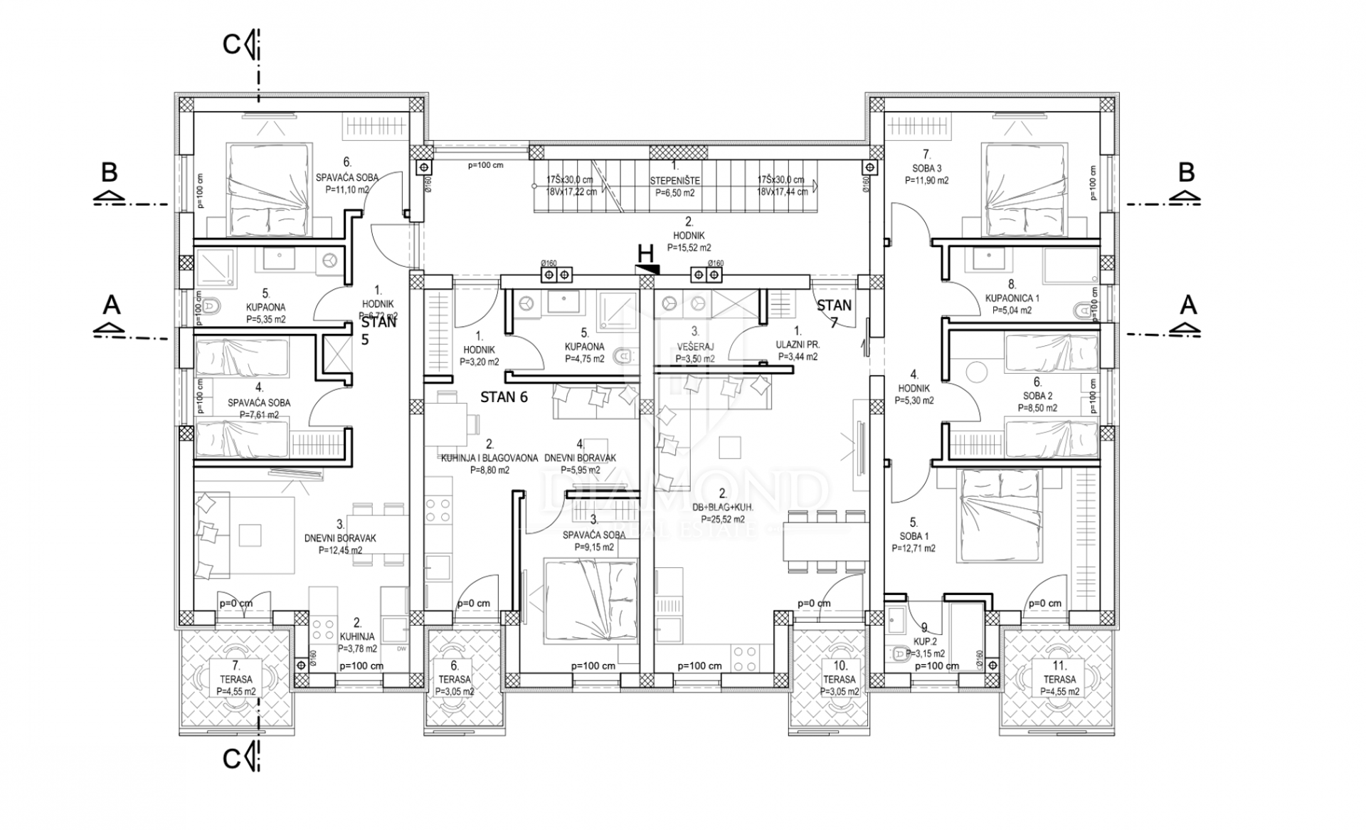 Condominium dans Labin, Istria County 11532015