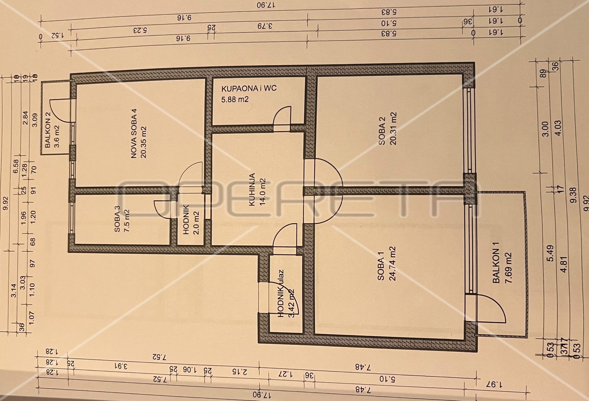 Condominium dans Zagreb, Zagreb, Grad 11534476