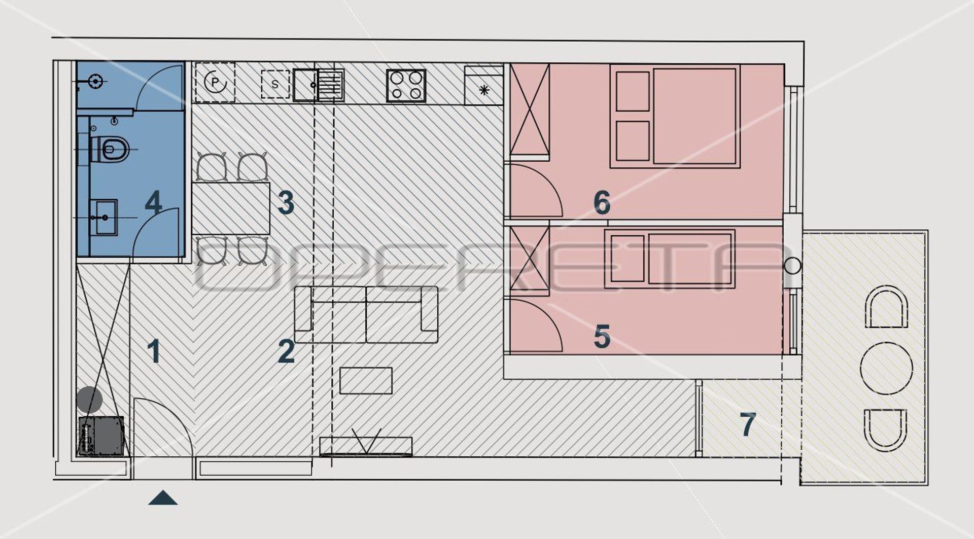 Condominio en Vrapce, Zagreb, Graduado 11534571