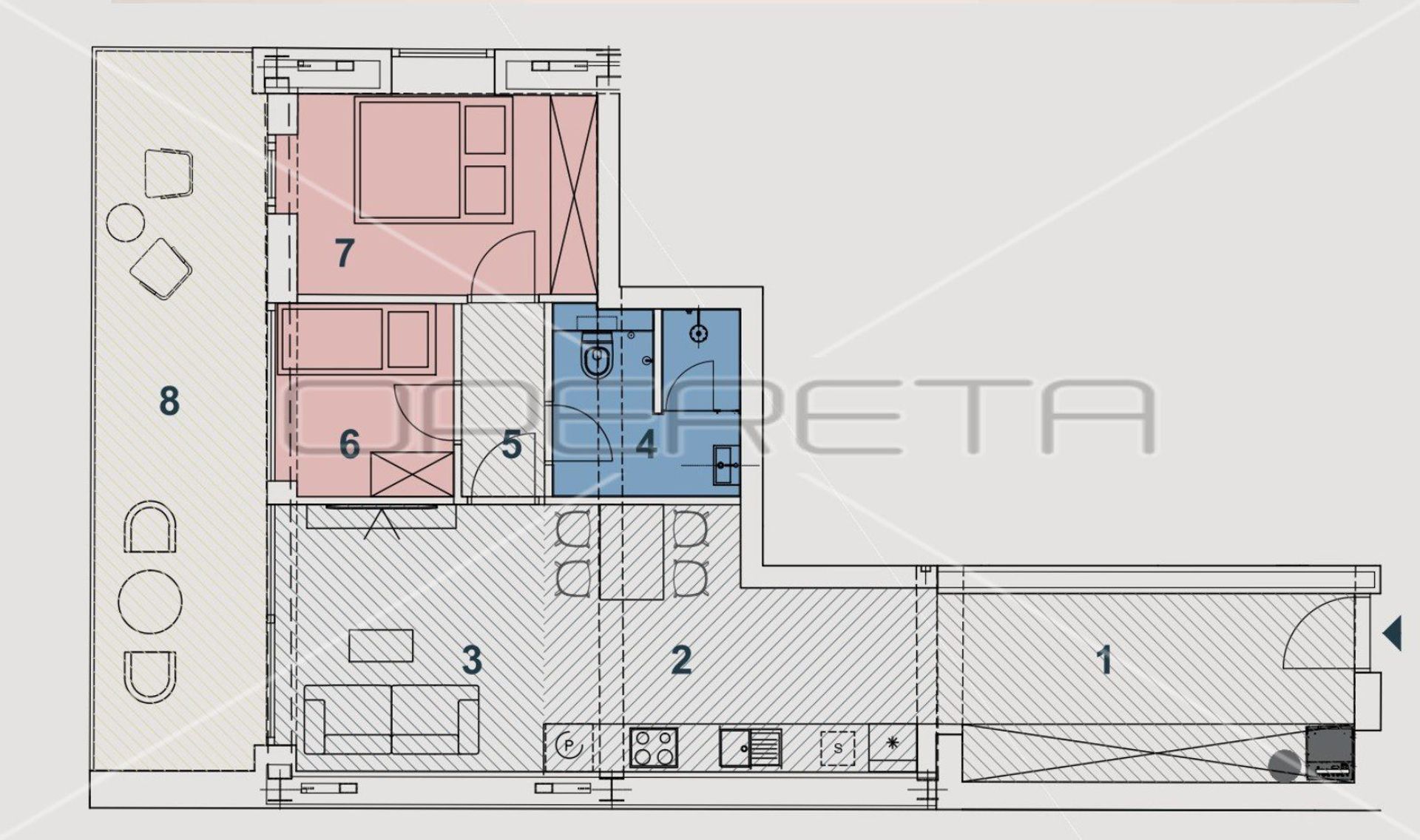 Condominio en Vrapce, Zagreb, Graduado 11534574