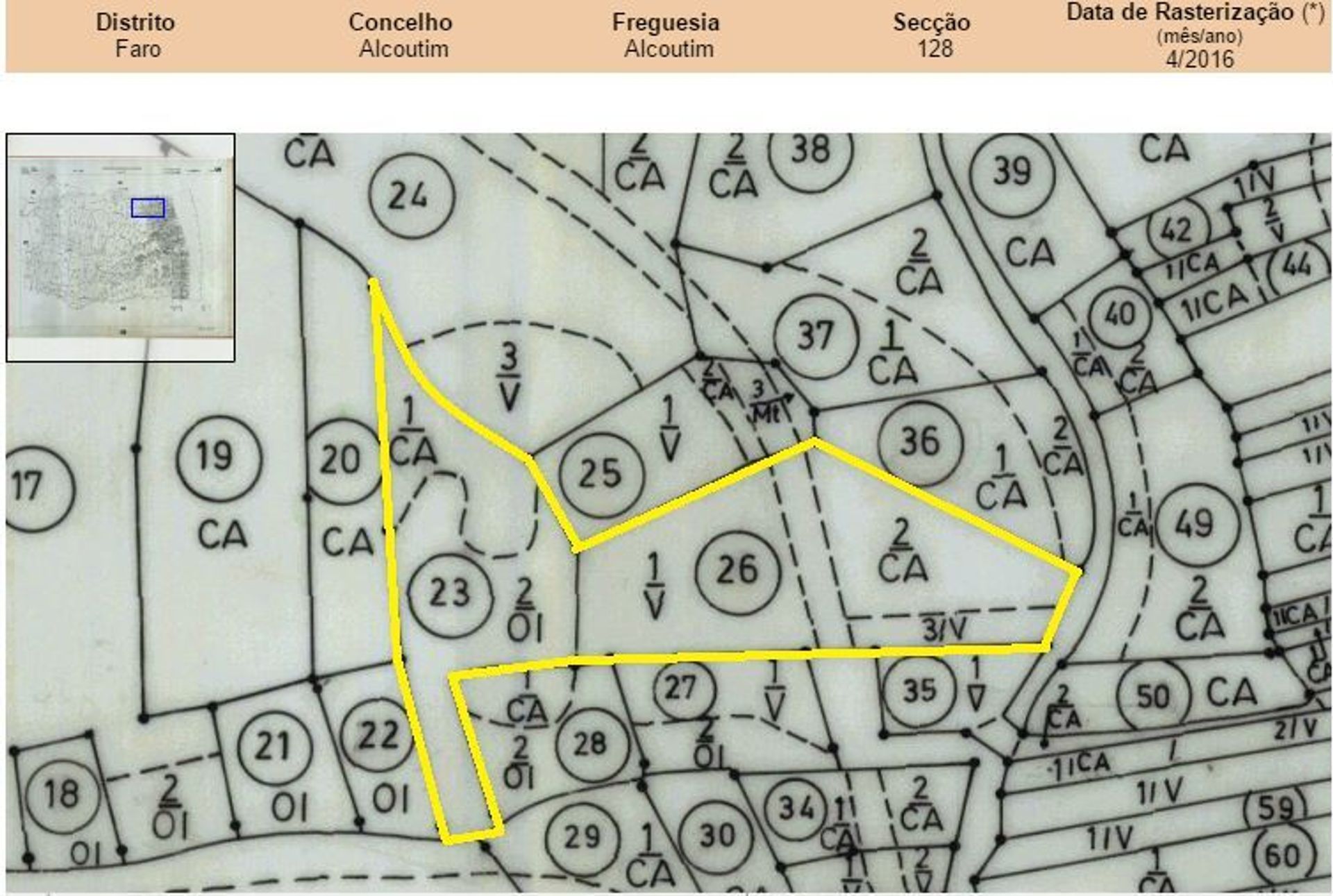 Земля в Alcoutim, Faro District 11534836