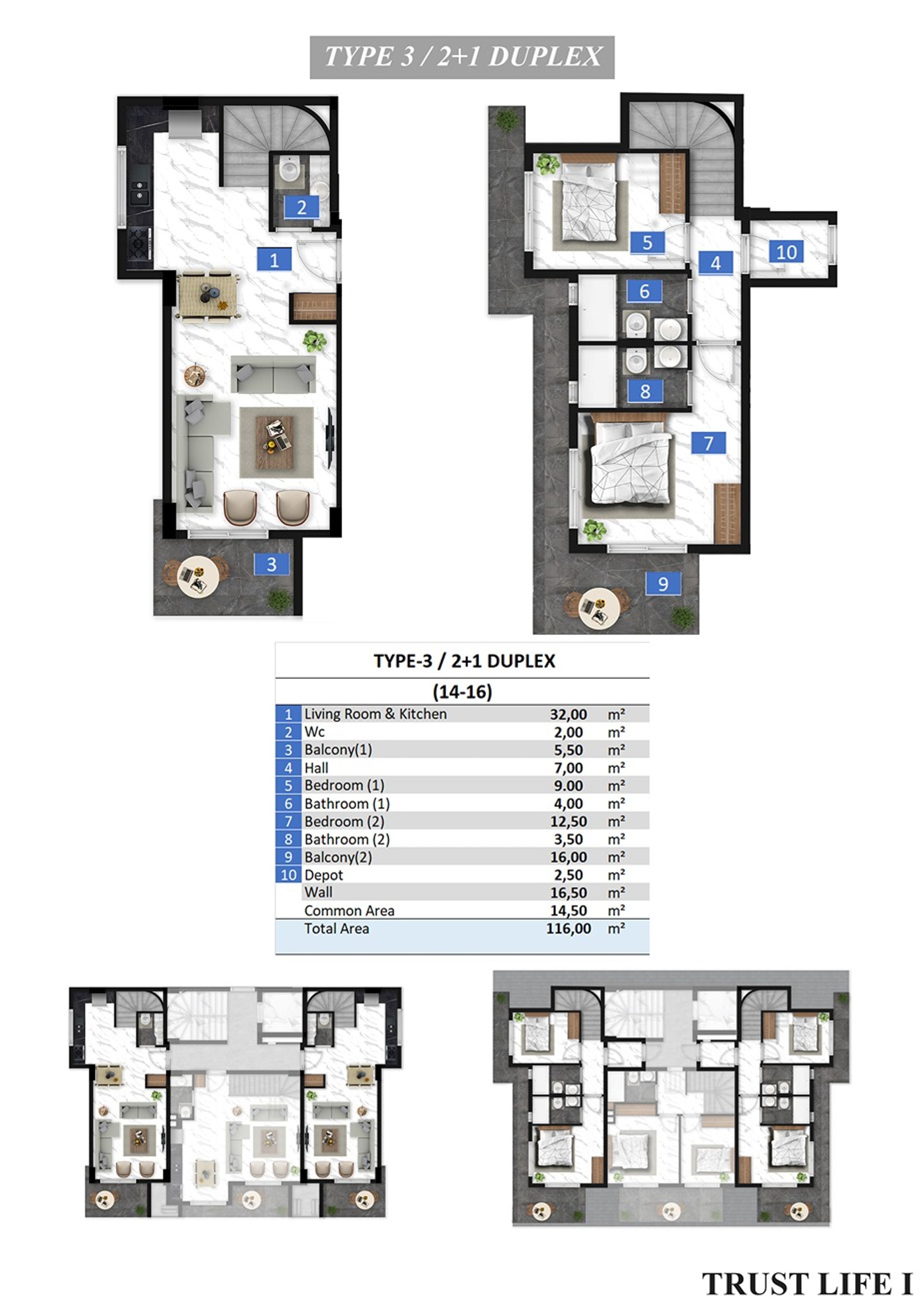 Condominium dans Konakli, Antalya 11615030