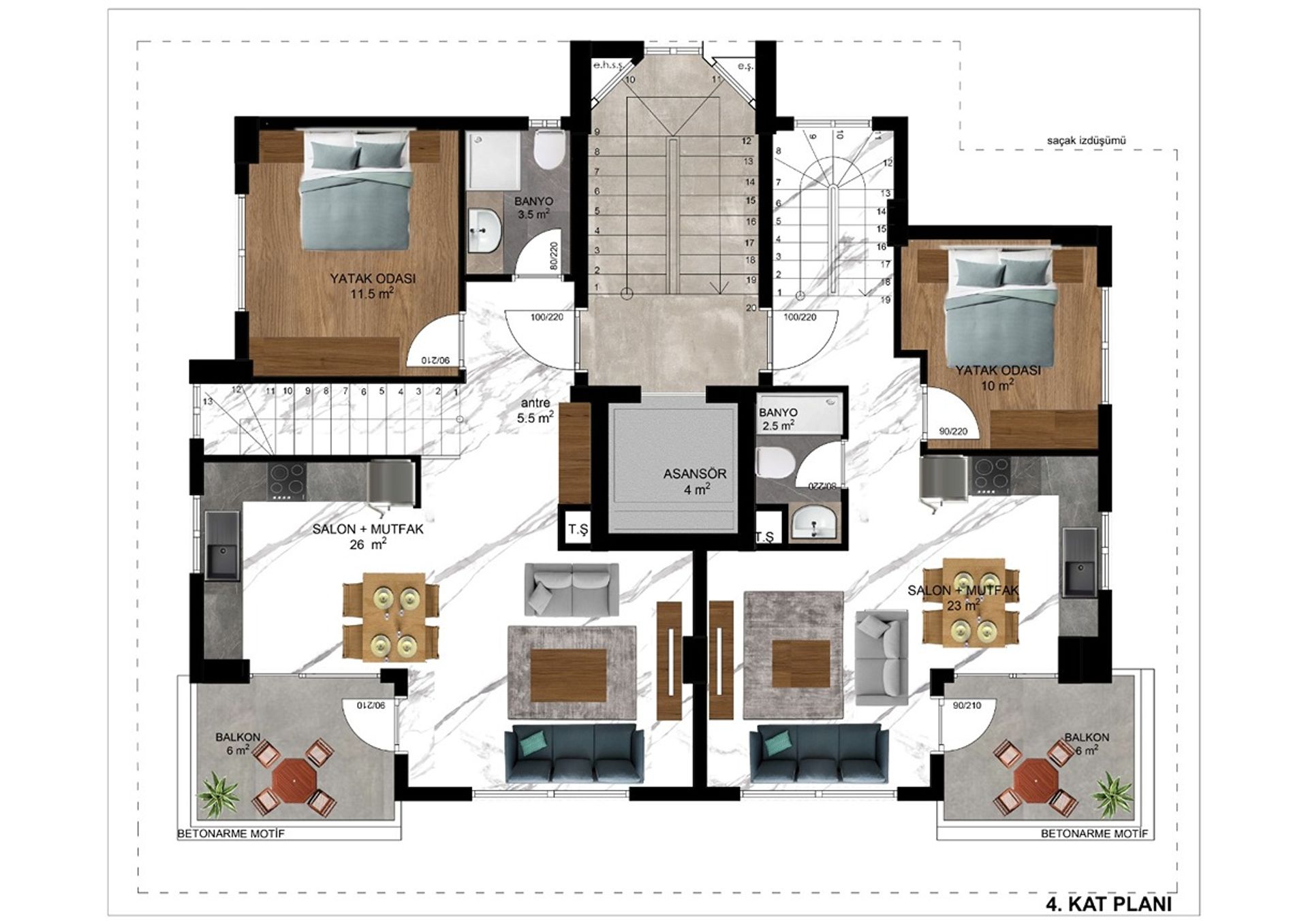 Kondominium w Avsallar, Antalya 11615042