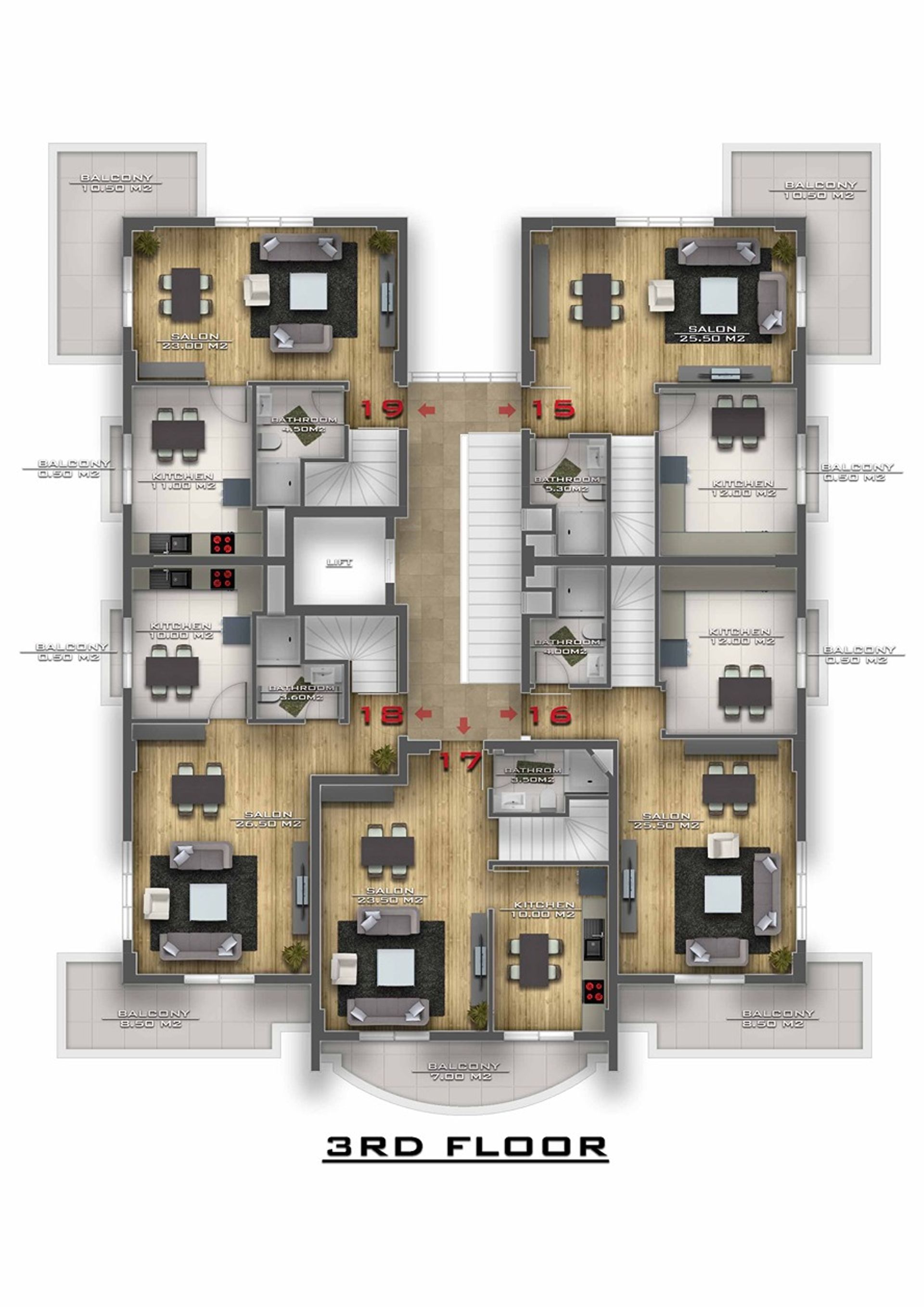 Condominium in Avsallar, Antalya 11615046