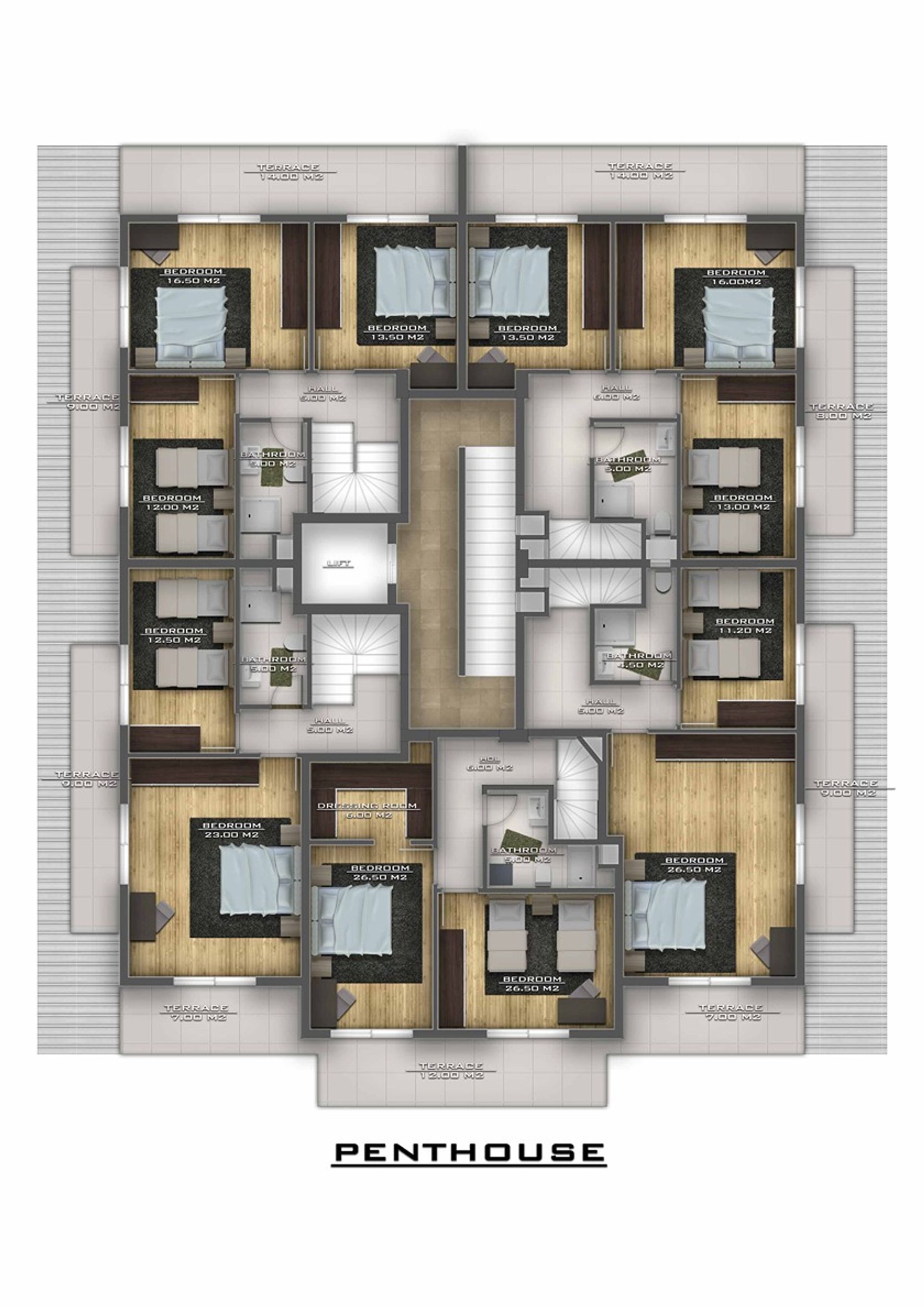 Condominium in Avsallar, Antalya 11615046