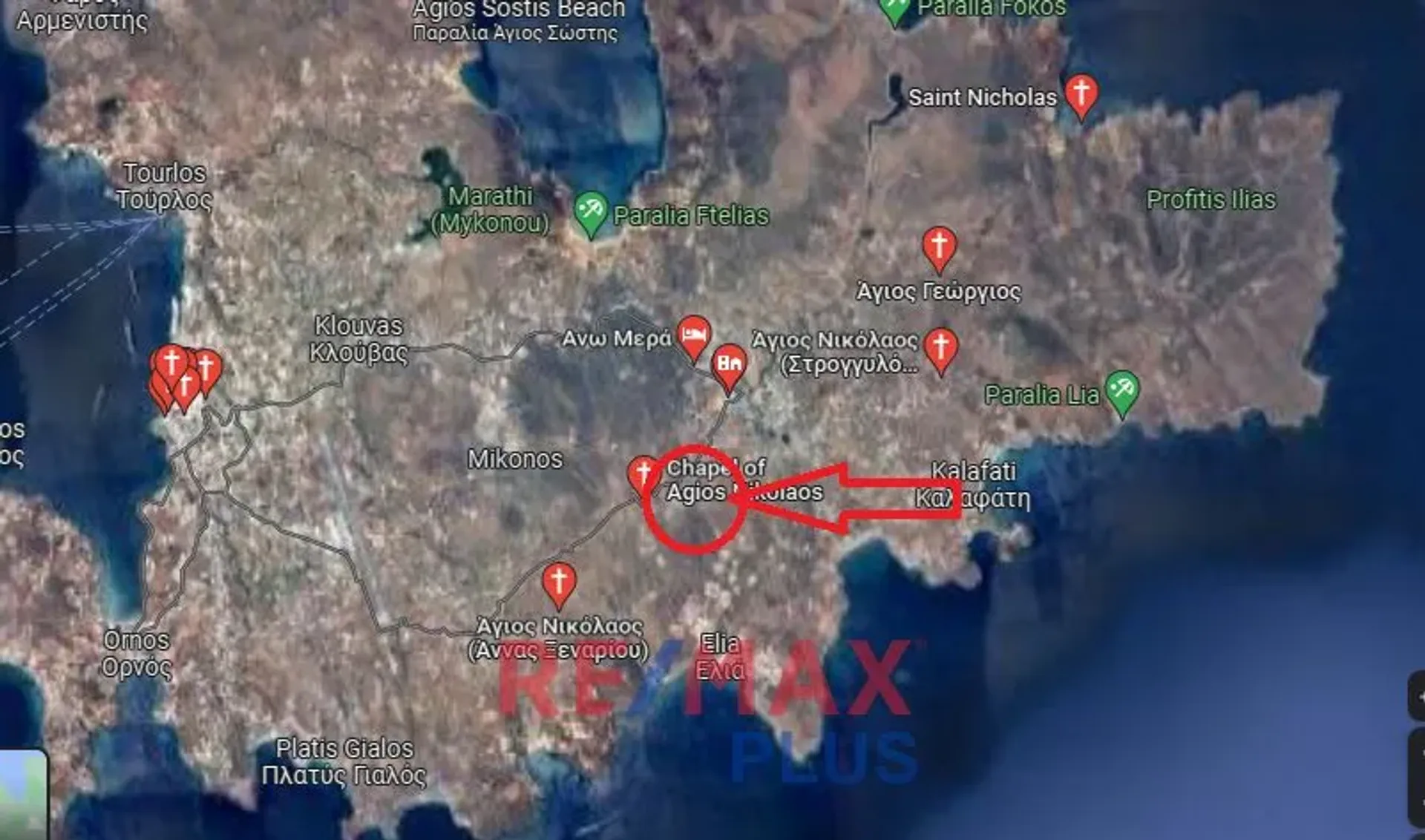 Земля в Mykonos, Notio Aigaio 11621540