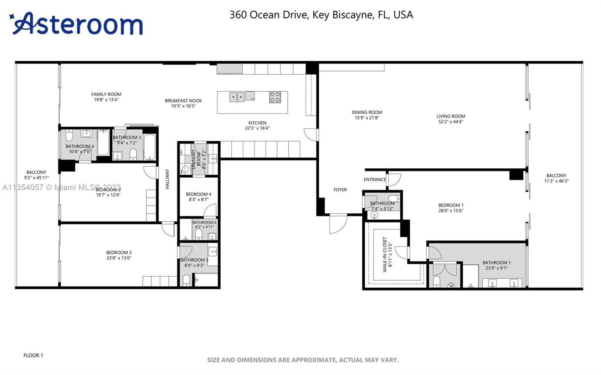 Kondominium di Key Biscayne, Florida 11622540