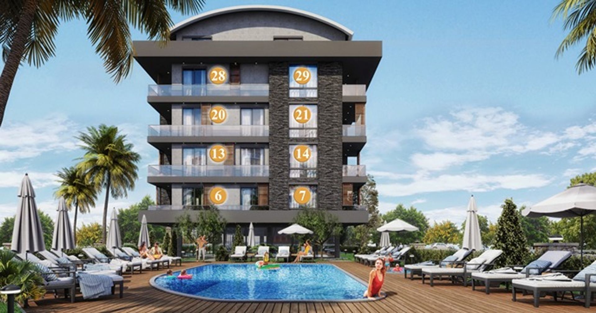 Condominium dans Kestel, Antalya 11631106