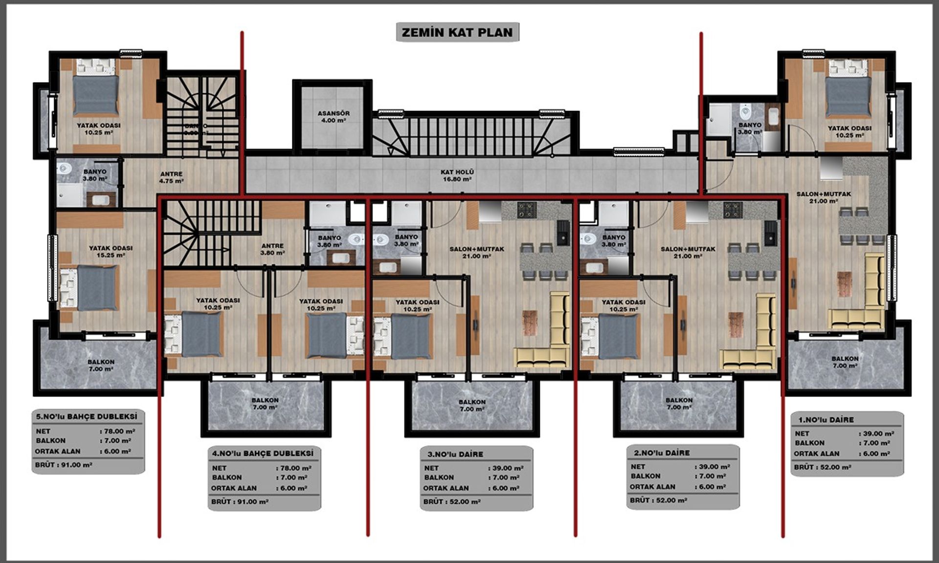 Condominium in , Antalya 11631114