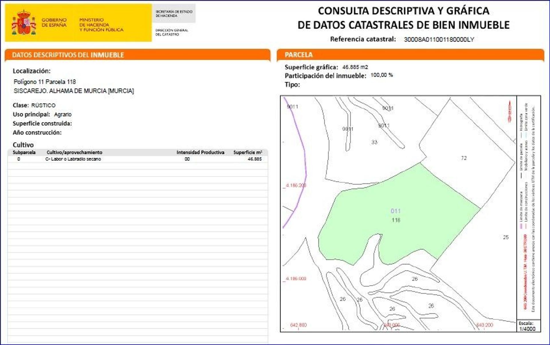 Земля в , Región de Murcia 11653706