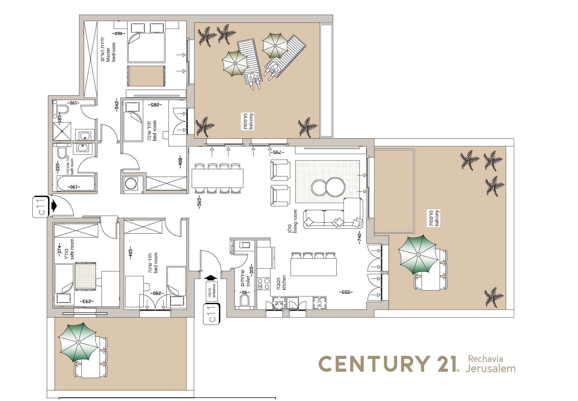 Condominium in Jerusalem, Jerusalem District 11714873