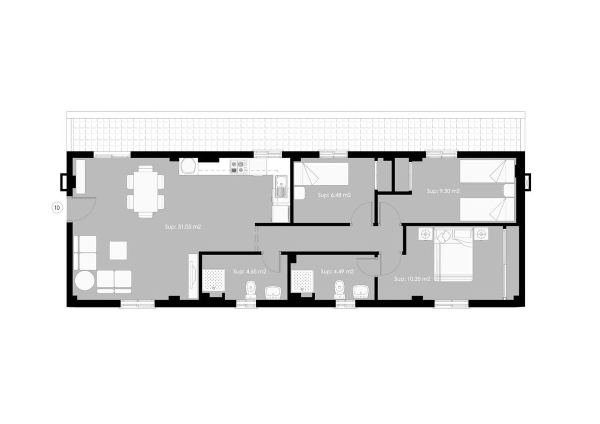 Kondominium w , Andalusia 11748266