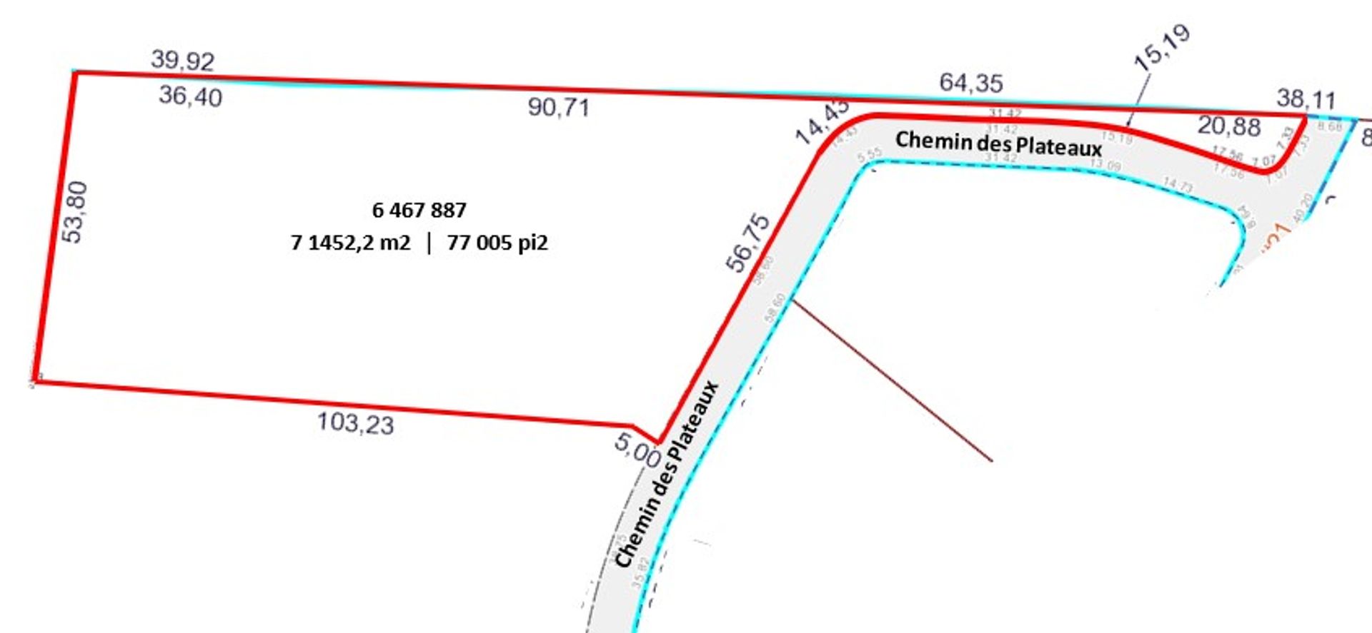 Flere hus i , Chemin des Plateaux 11783348