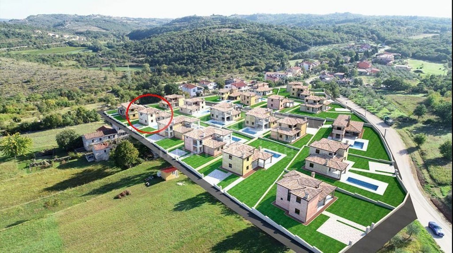 Земля в Kaštel, Istria County 11783875