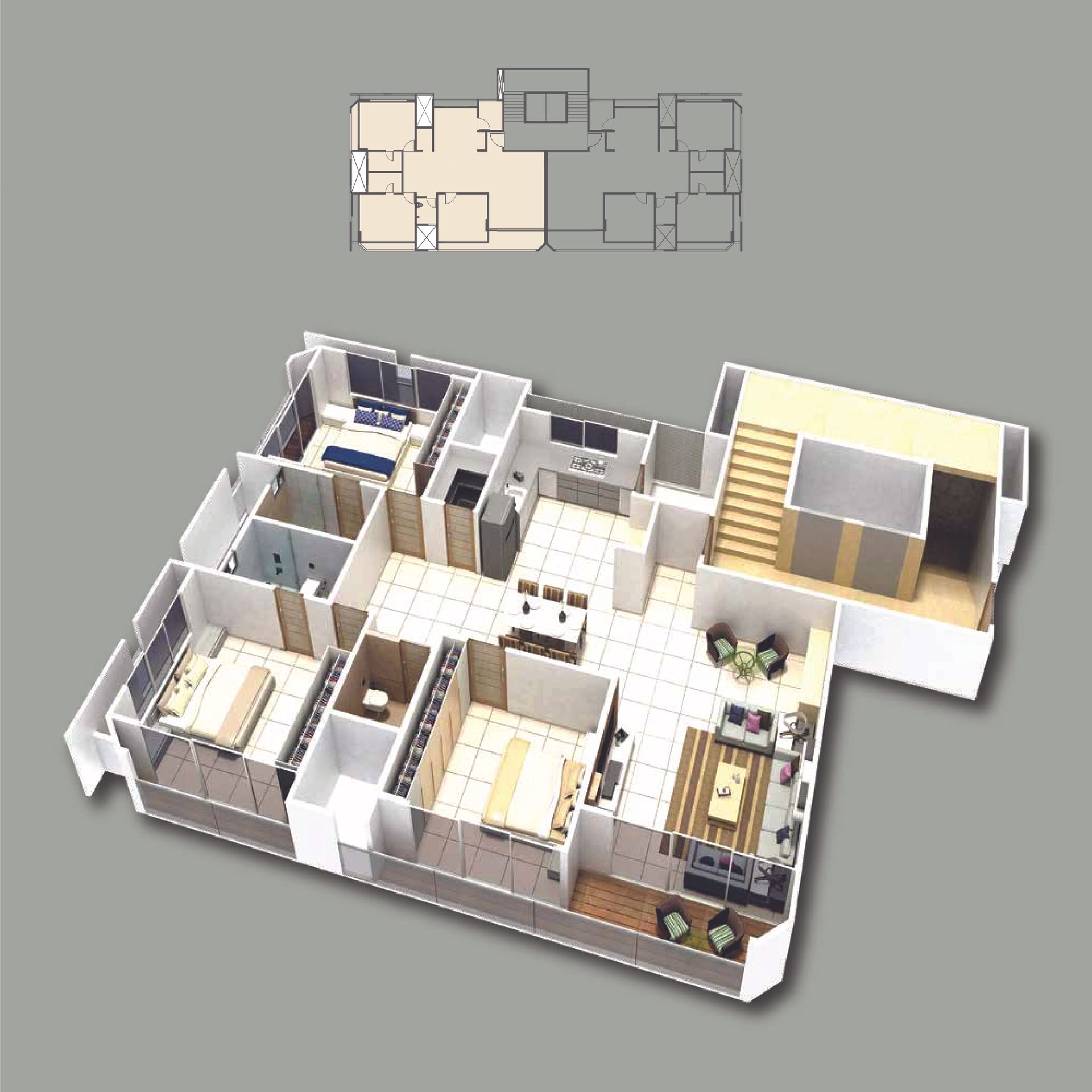 Meerdere appartementen in Vadodara, Vasna - Bhayli Main Road 11845020