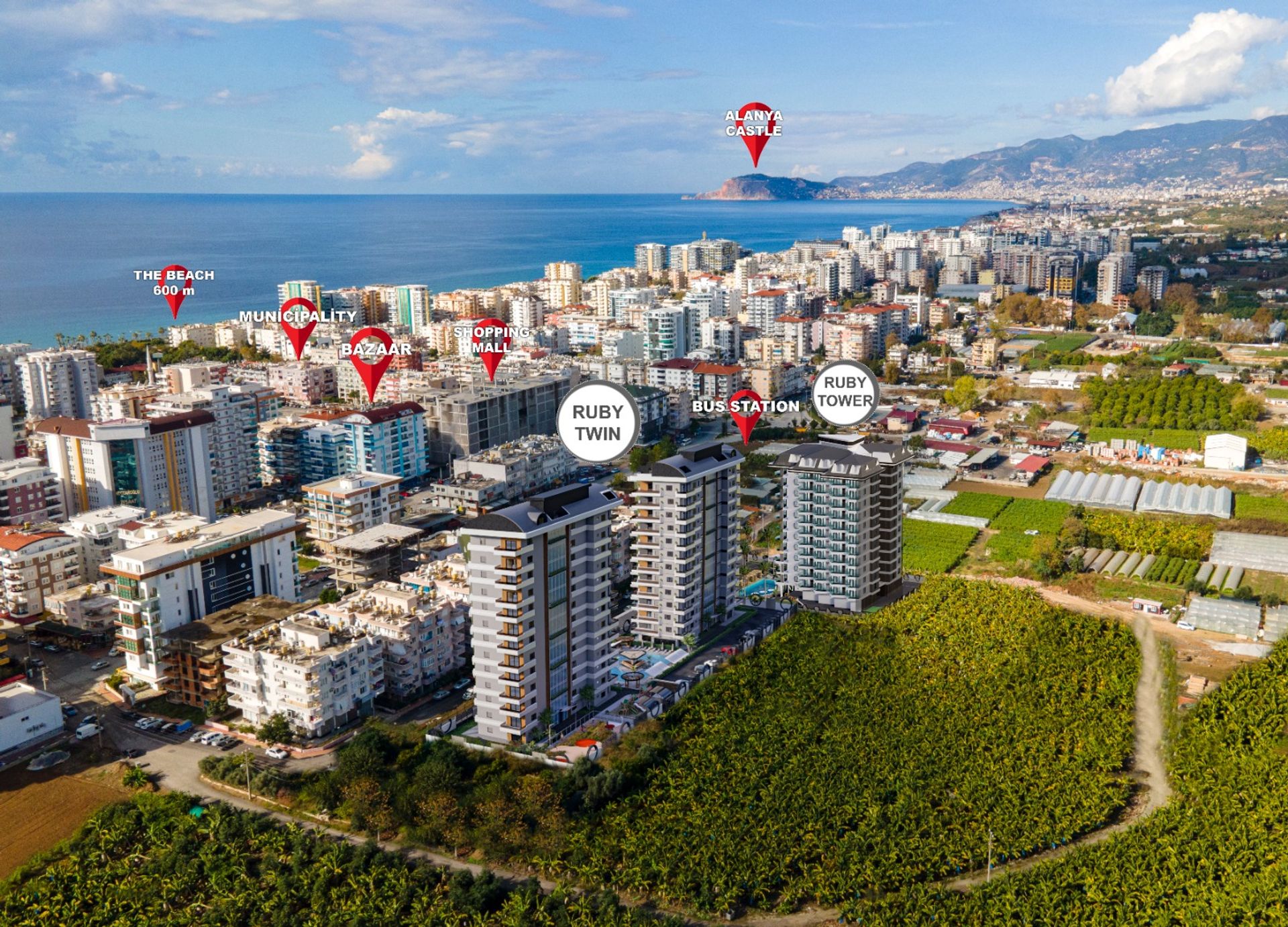 Condominium in Kestel, Antalya 11891334