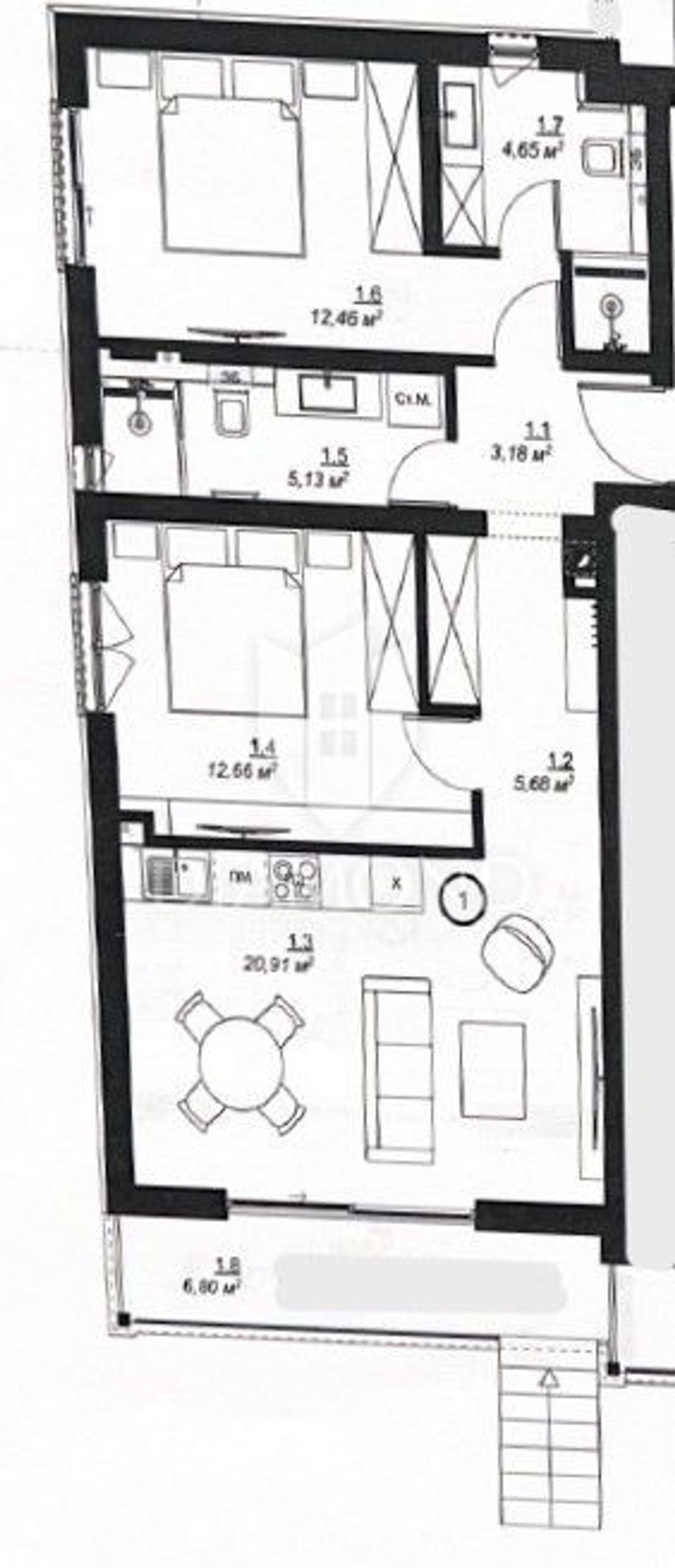 Kondominium w Medulina, Istarska Zupanija 11907462