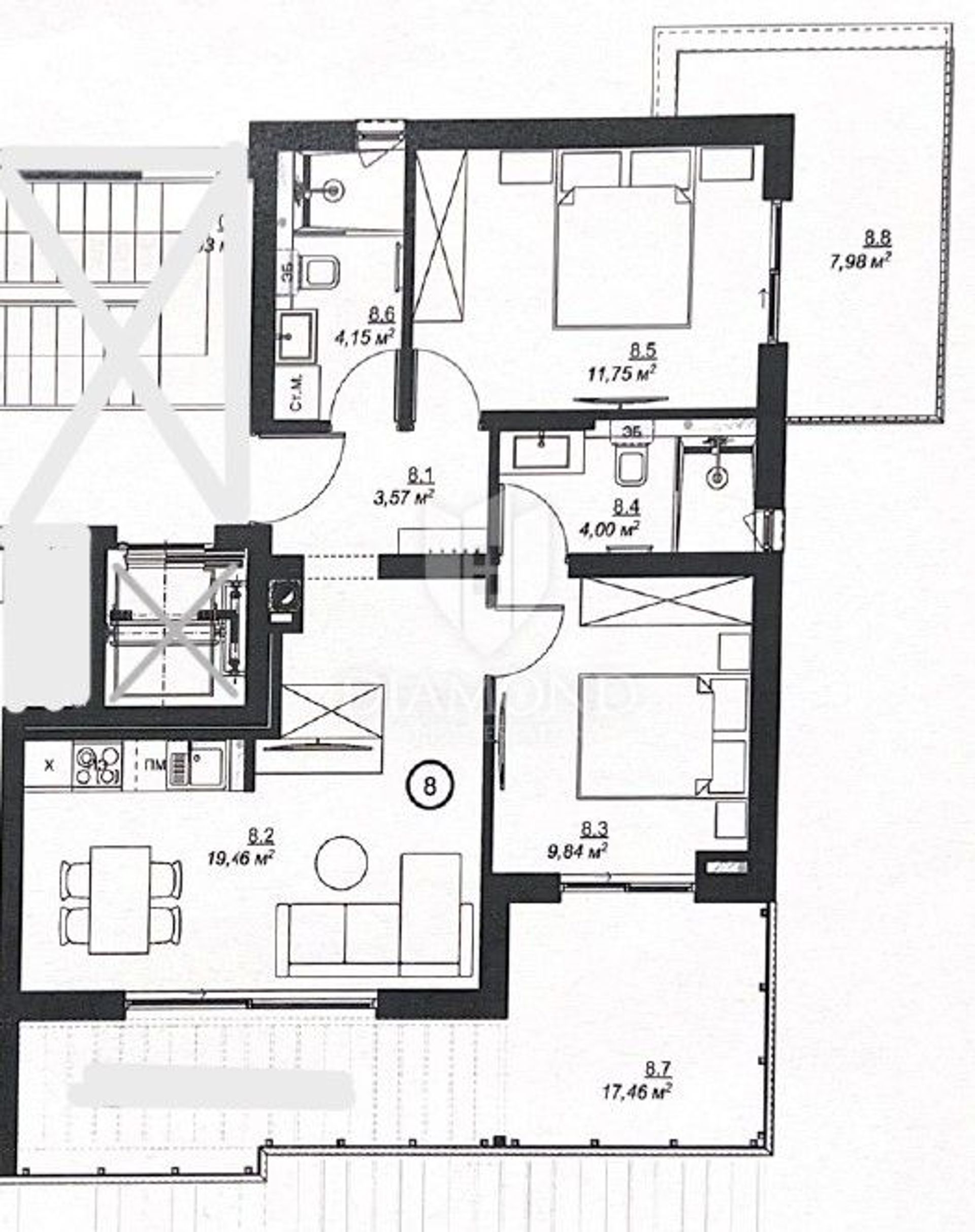 Osakehuoneisto sisään Medulin, Istarska Zupanija 11912632