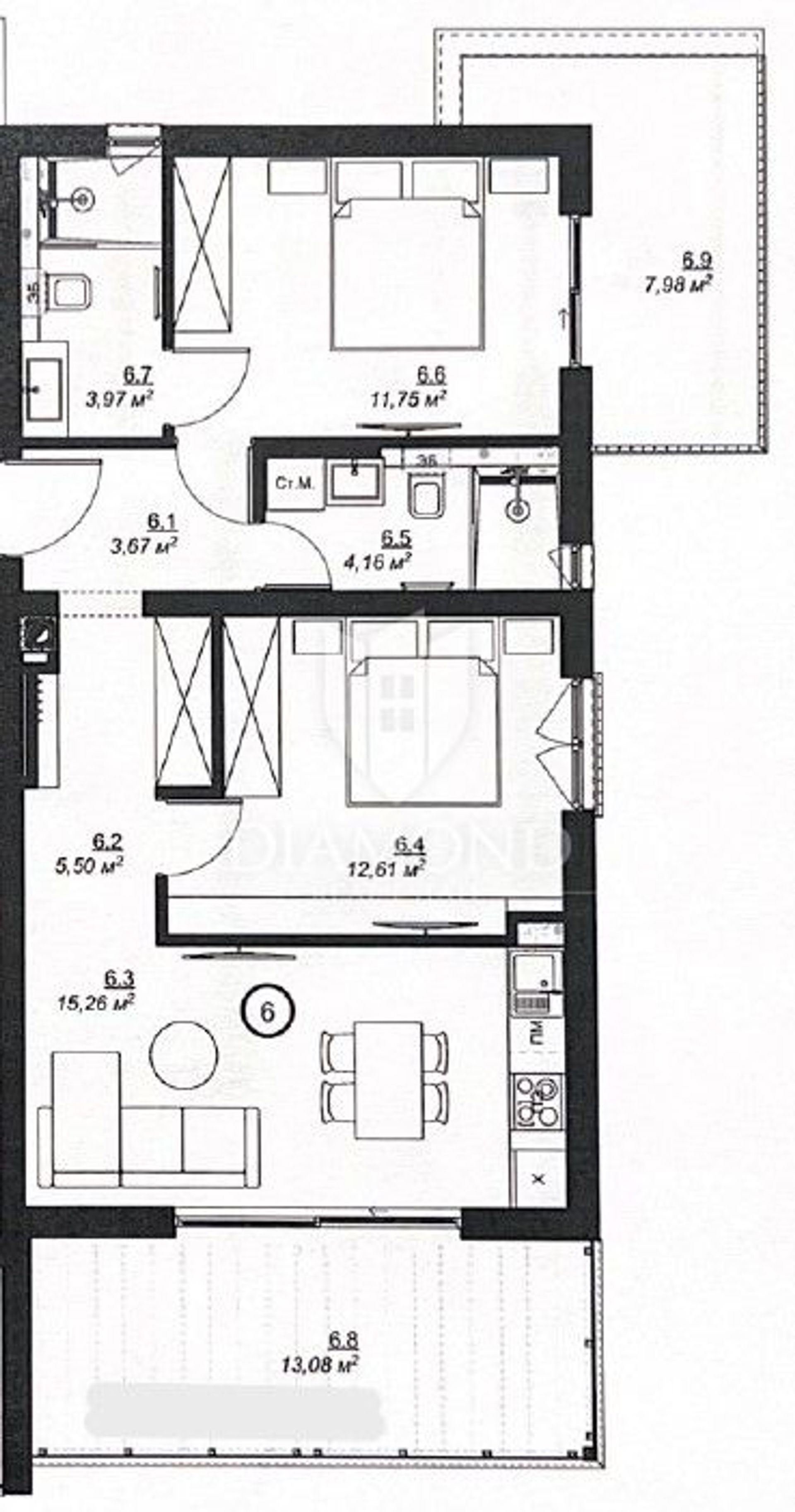 Kondominium w Medulin, Istria County 11912638