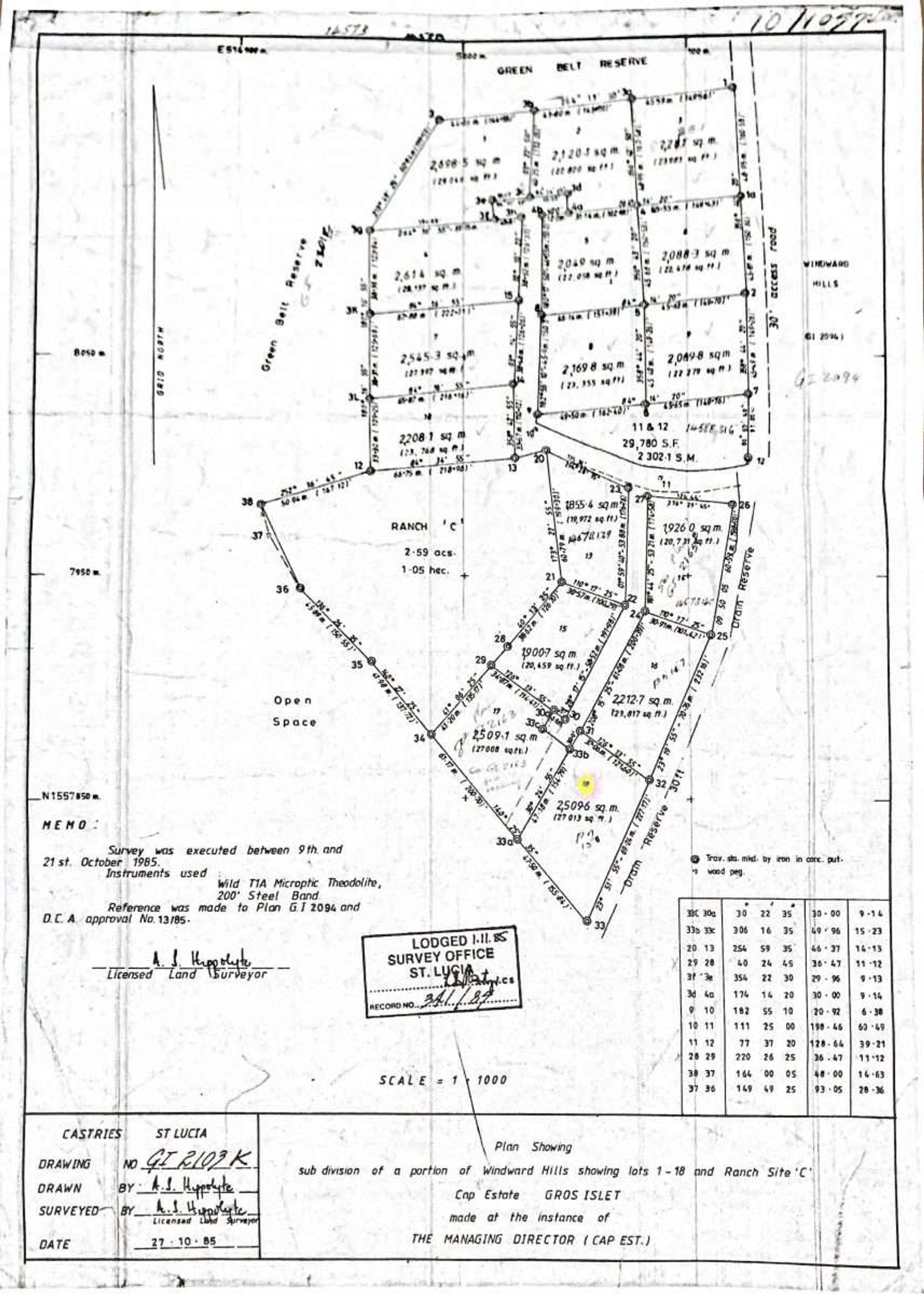 Земля в Cap Estate, Gros-Islet 11924011