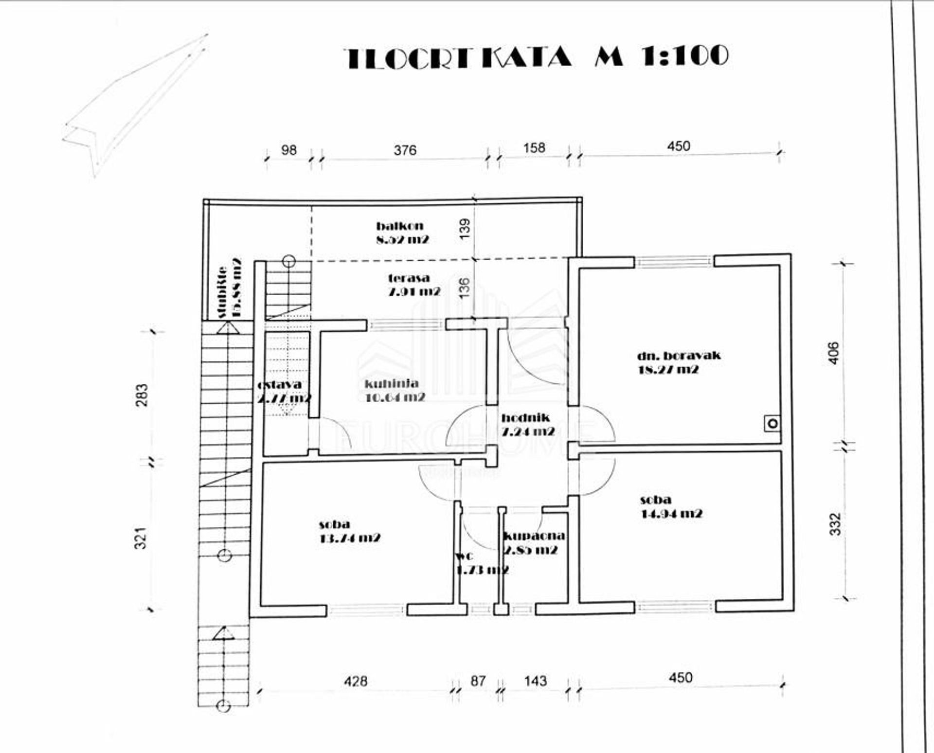 بيت في Privlaka, Zadarska županija 11992440