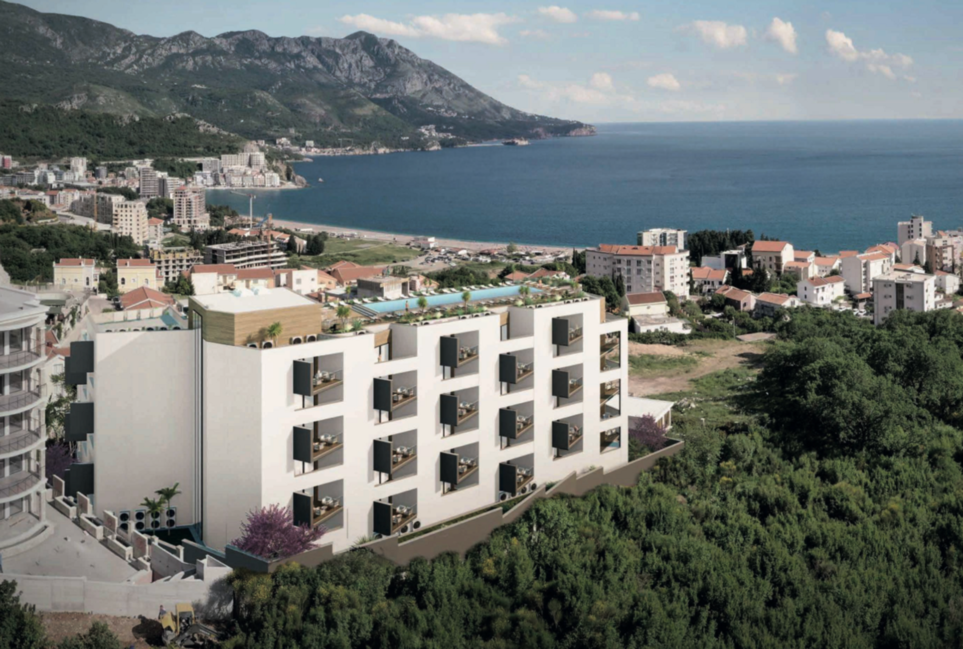 Condominium dans Boreti, Budva 12000645