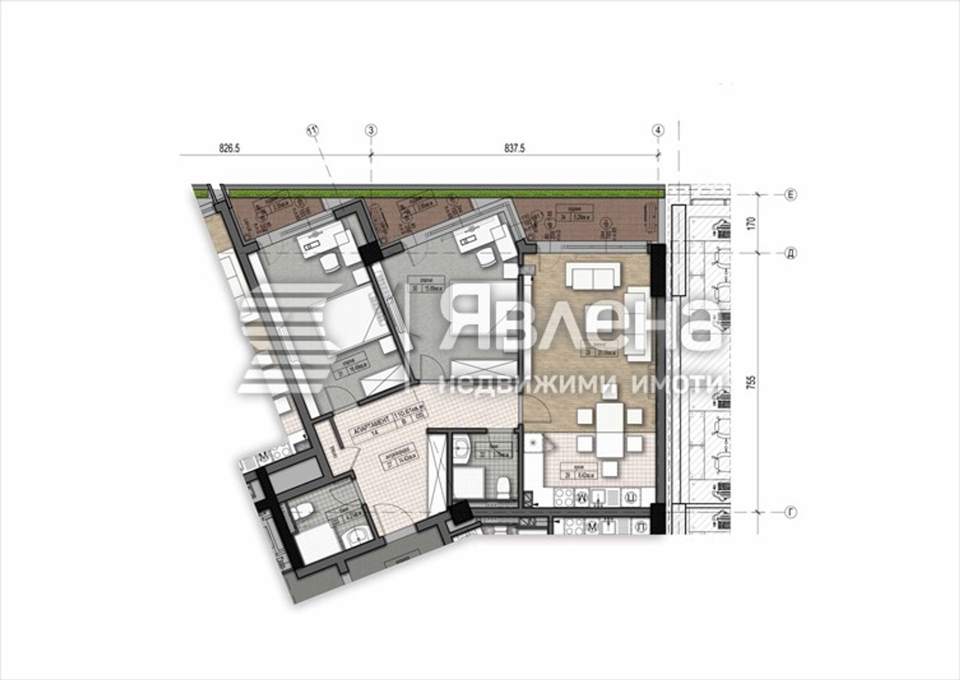 Kondominium dalam Sofia, 2 ulitsa "Druzhba" 12037795