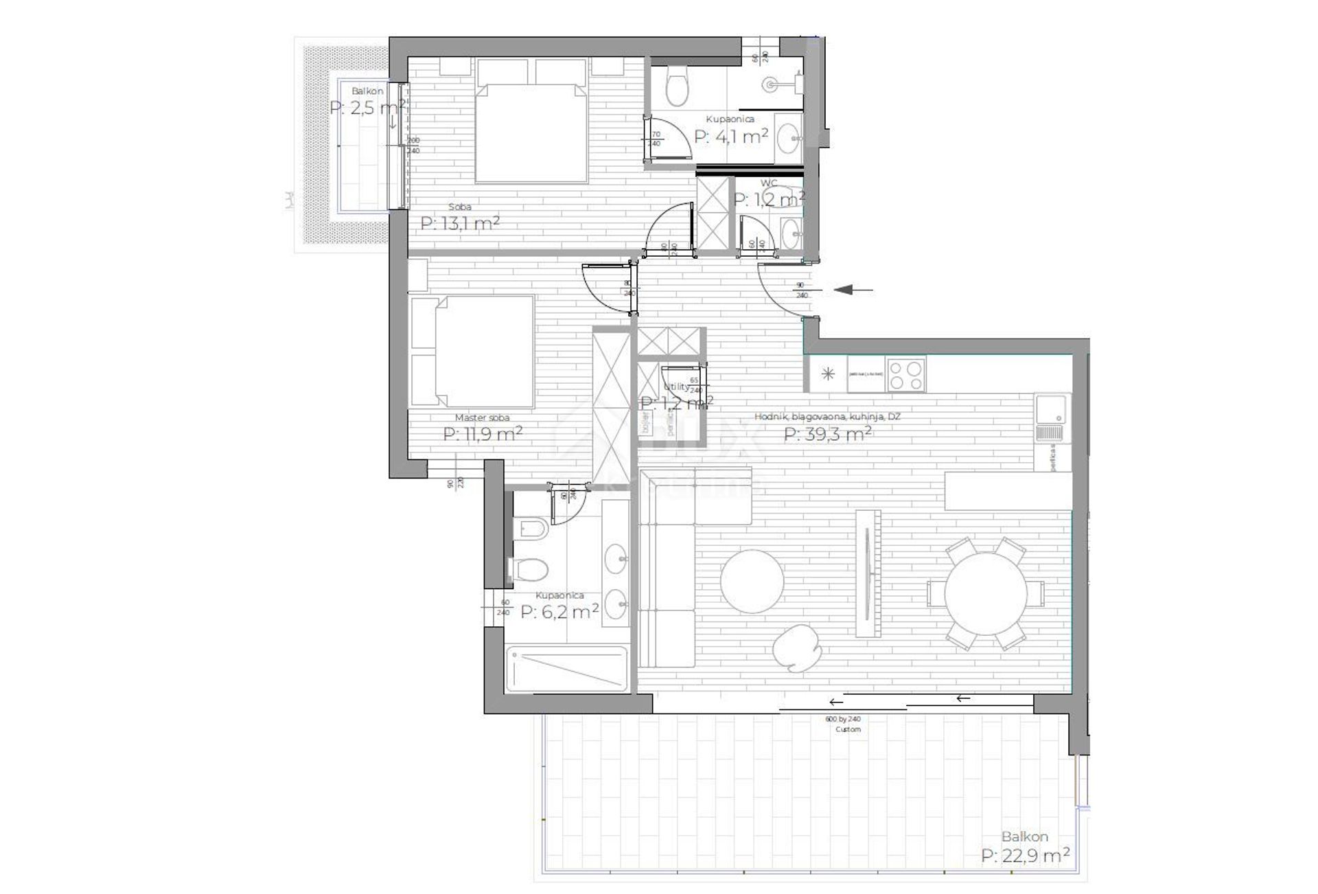 Condominium in Opatija, Primorje-Gorski Kotar County 12041175