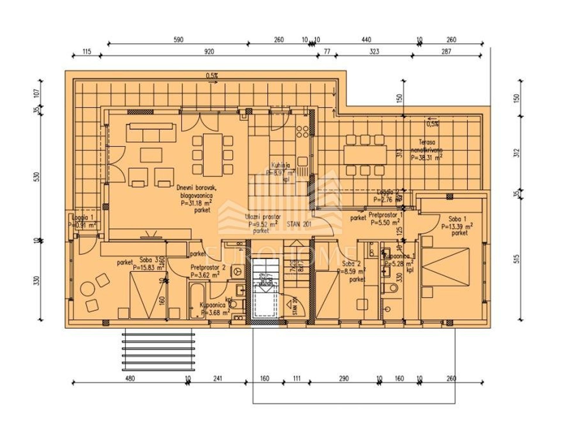 Kondominium w Hrasce Turopoljsko, Zagrzeb, Grad 12041626