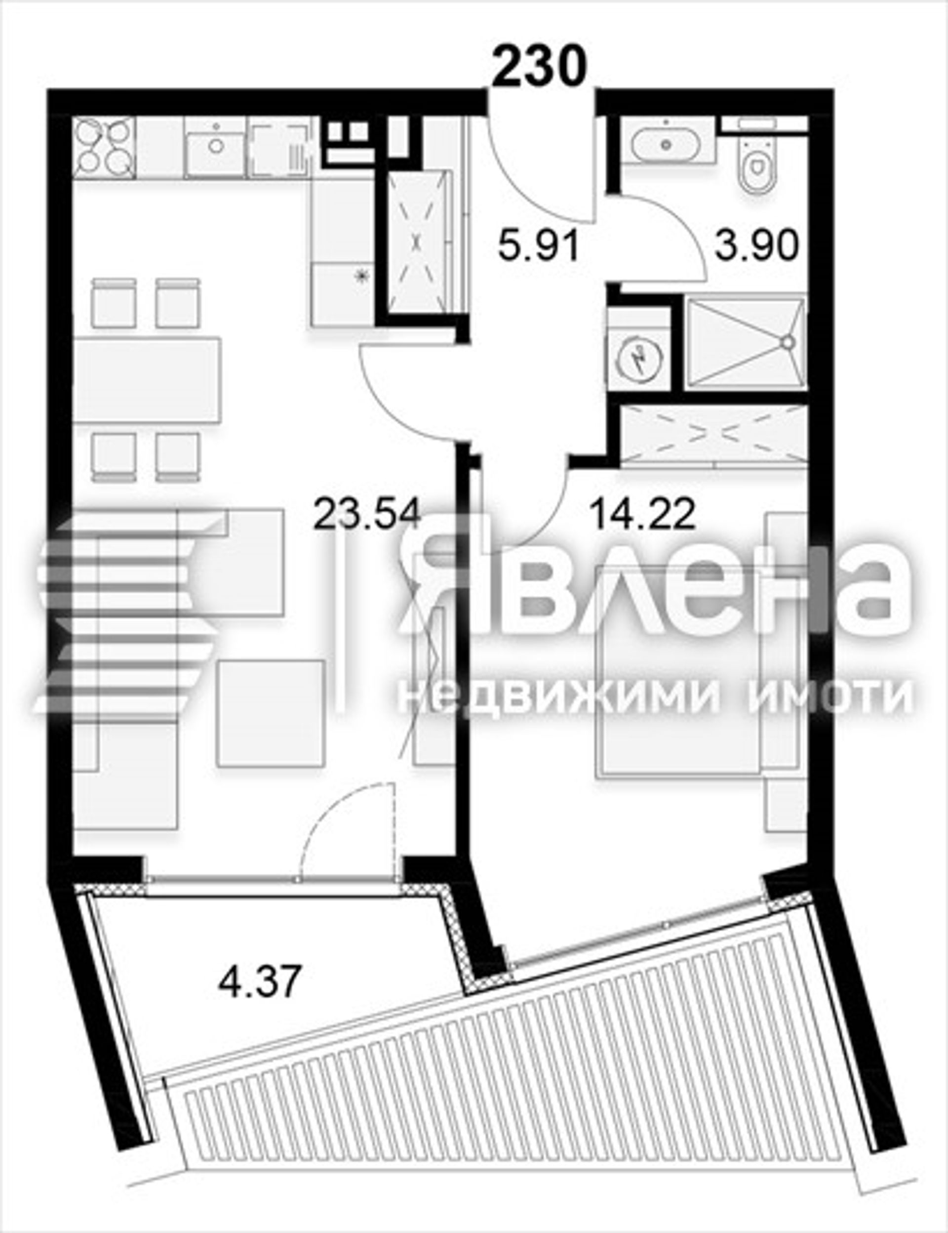 Condominio nel Sofia, Sofia-Grad 12048013