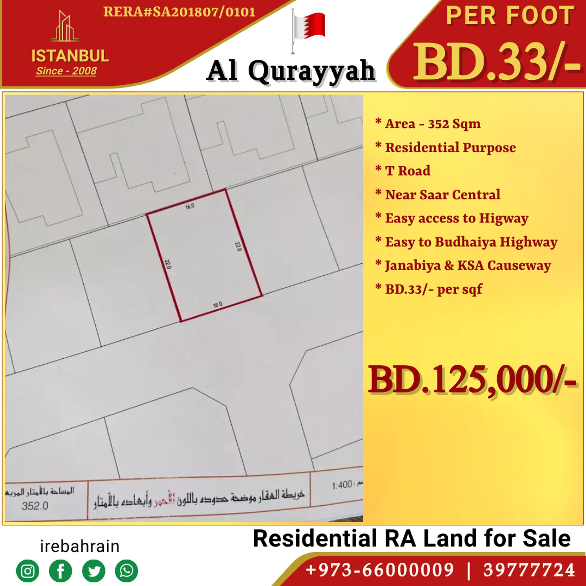 Tanah dalam Al Qurayyah, Northern Governorate 12148246