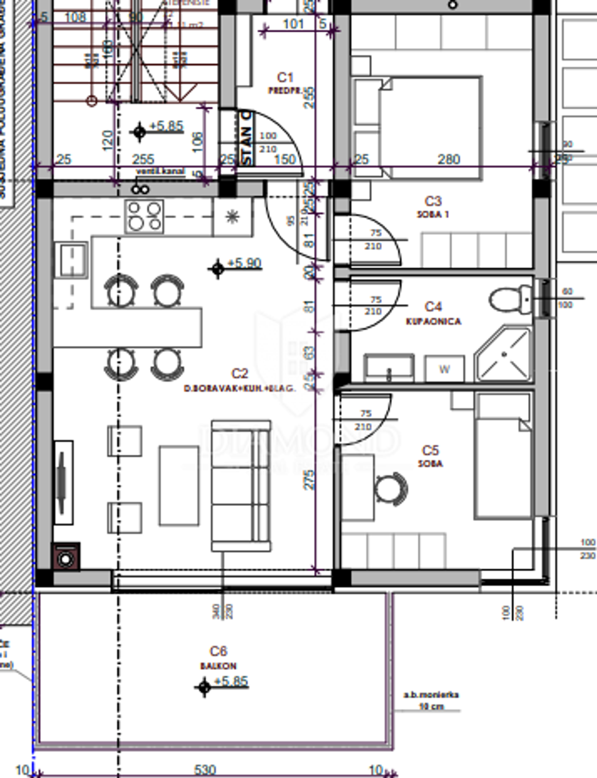 Condominium dans Medulin, Istria County 12327678