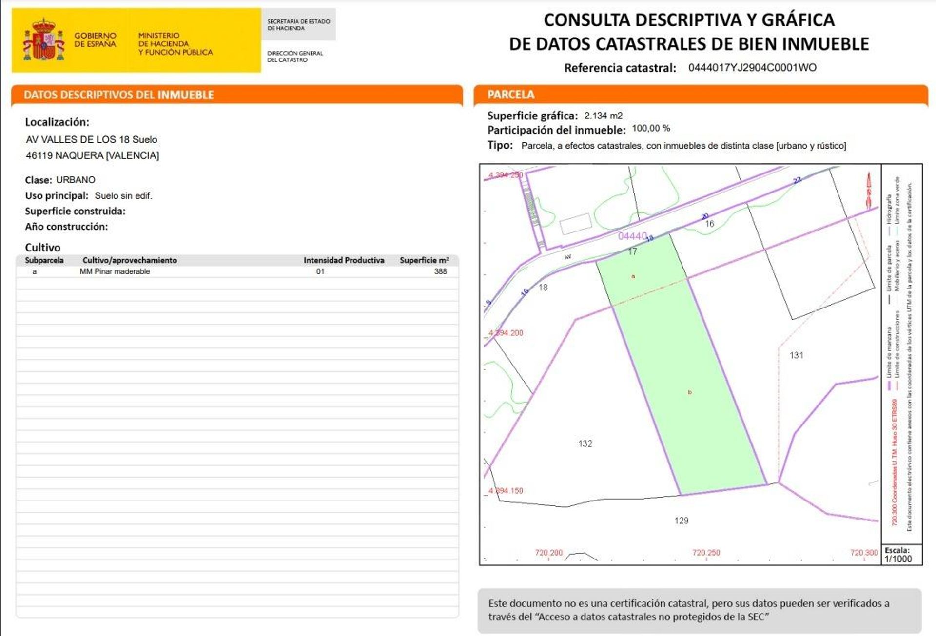 Autre dans Náquera, Valencian Community 12329747