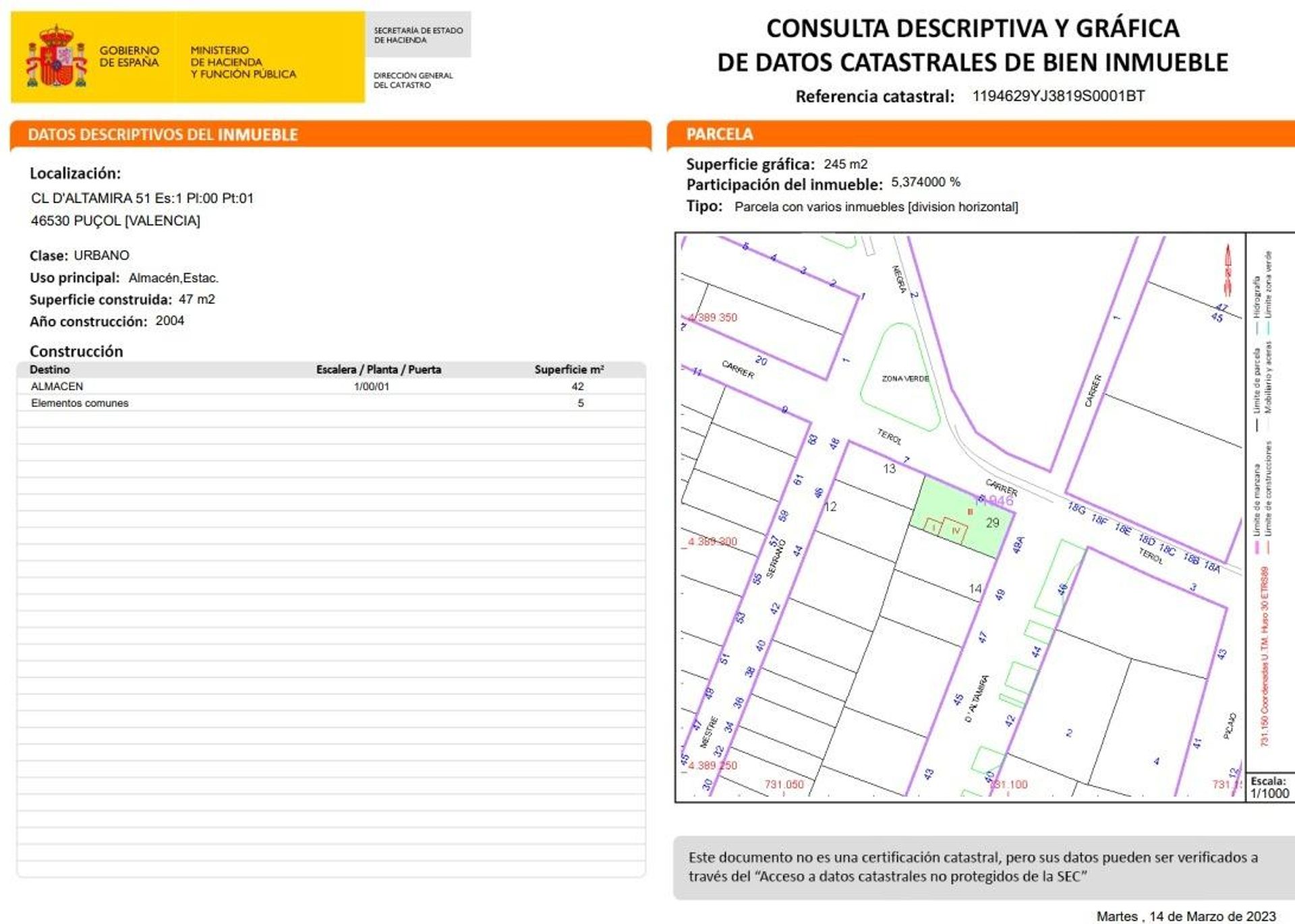 Otro en Puçol, Comunidad Valenciana 12334939