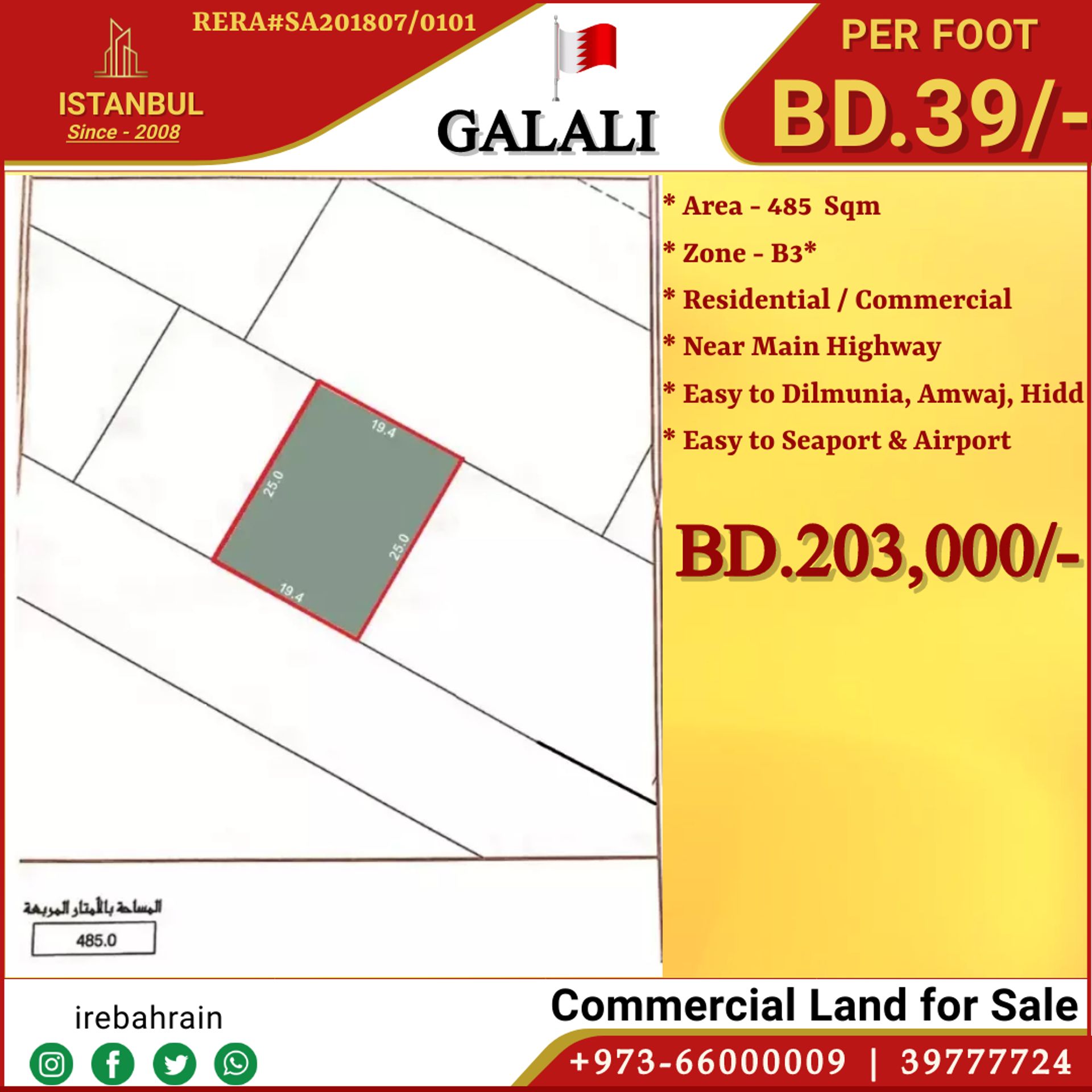 Tanah dalam Qalālī, Al Muḩarraq 12342487