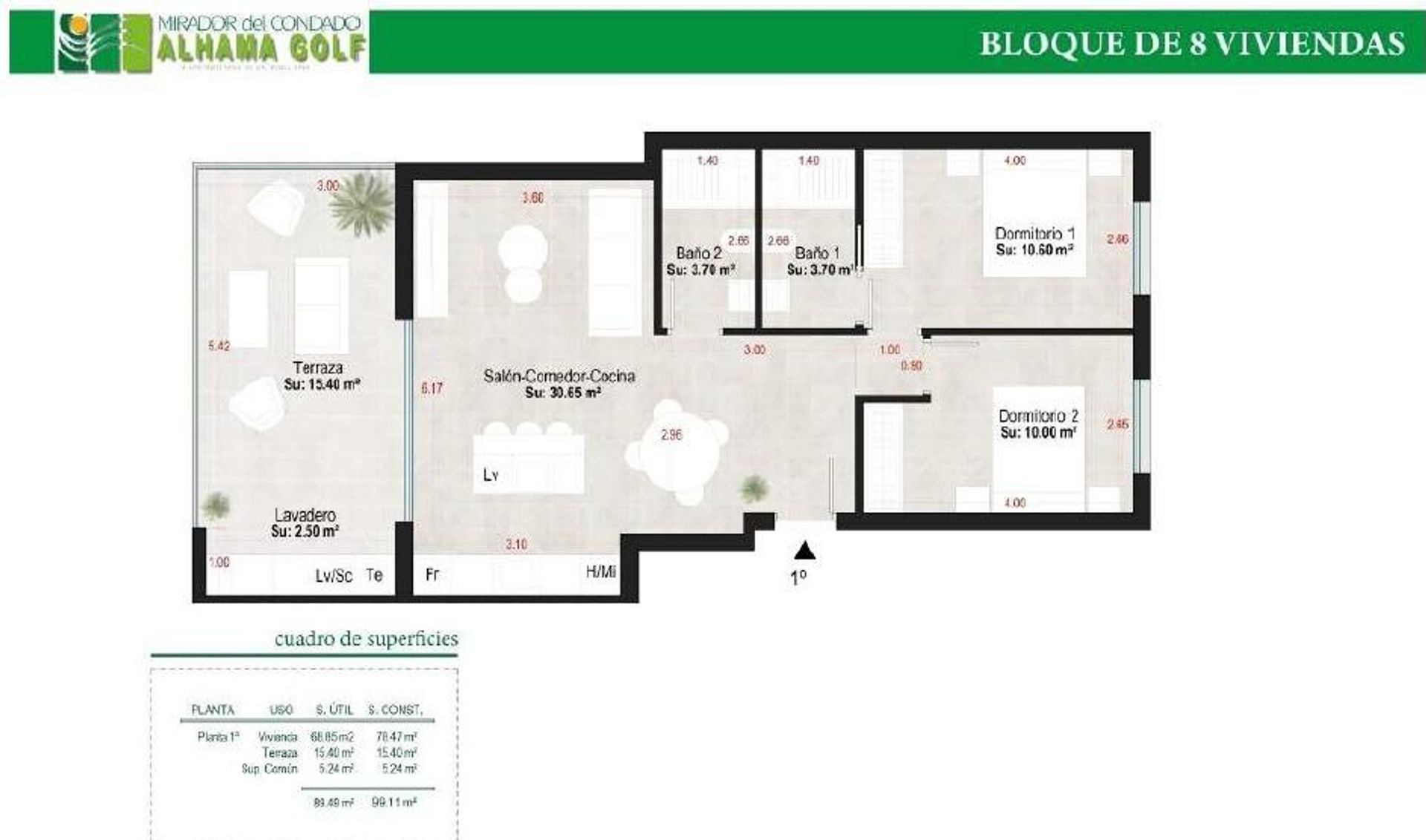 Kondominium dalam Alhama de Murcia, Región de Murcia 12381248